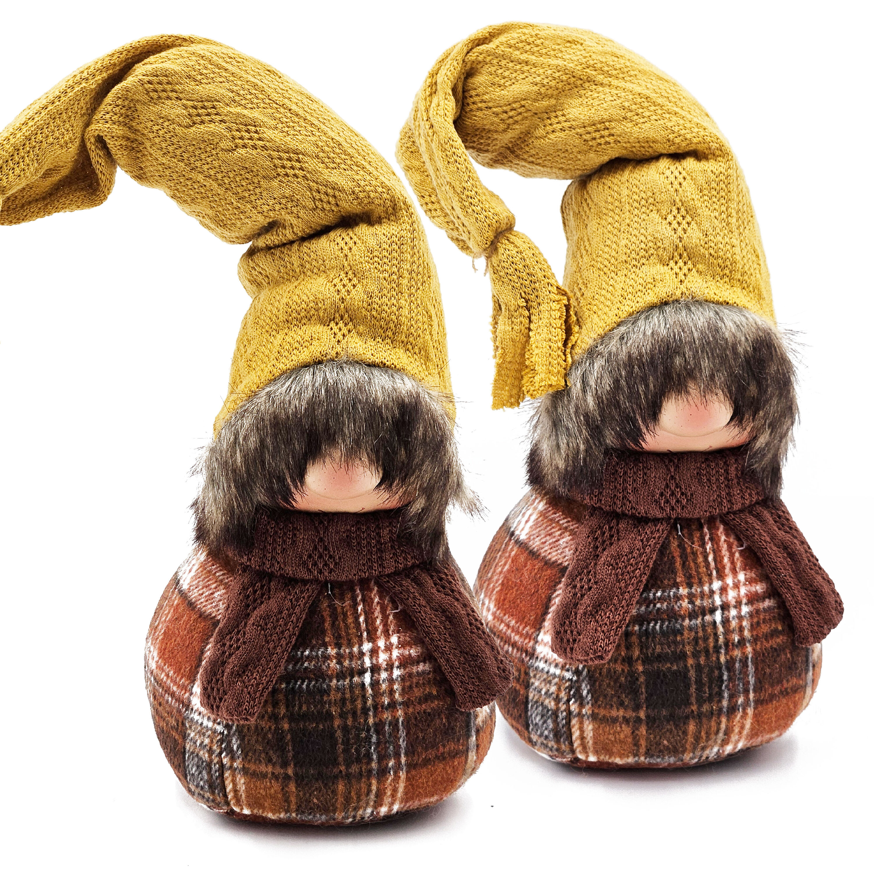 LOVMOR SF-WO-W2078P242130 Gnomes Decorations Fall Thanksgiving Table Decorations 2pcs