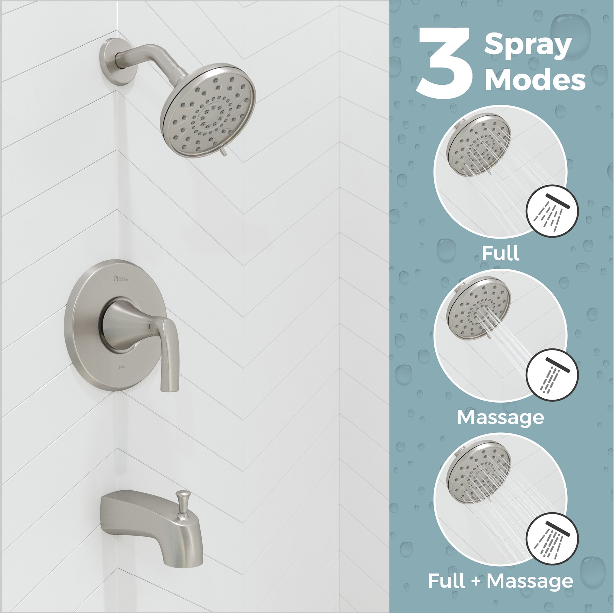 Pfister 8P8-WS2-RCHSGS Tub-Shower-Faucets - View #2