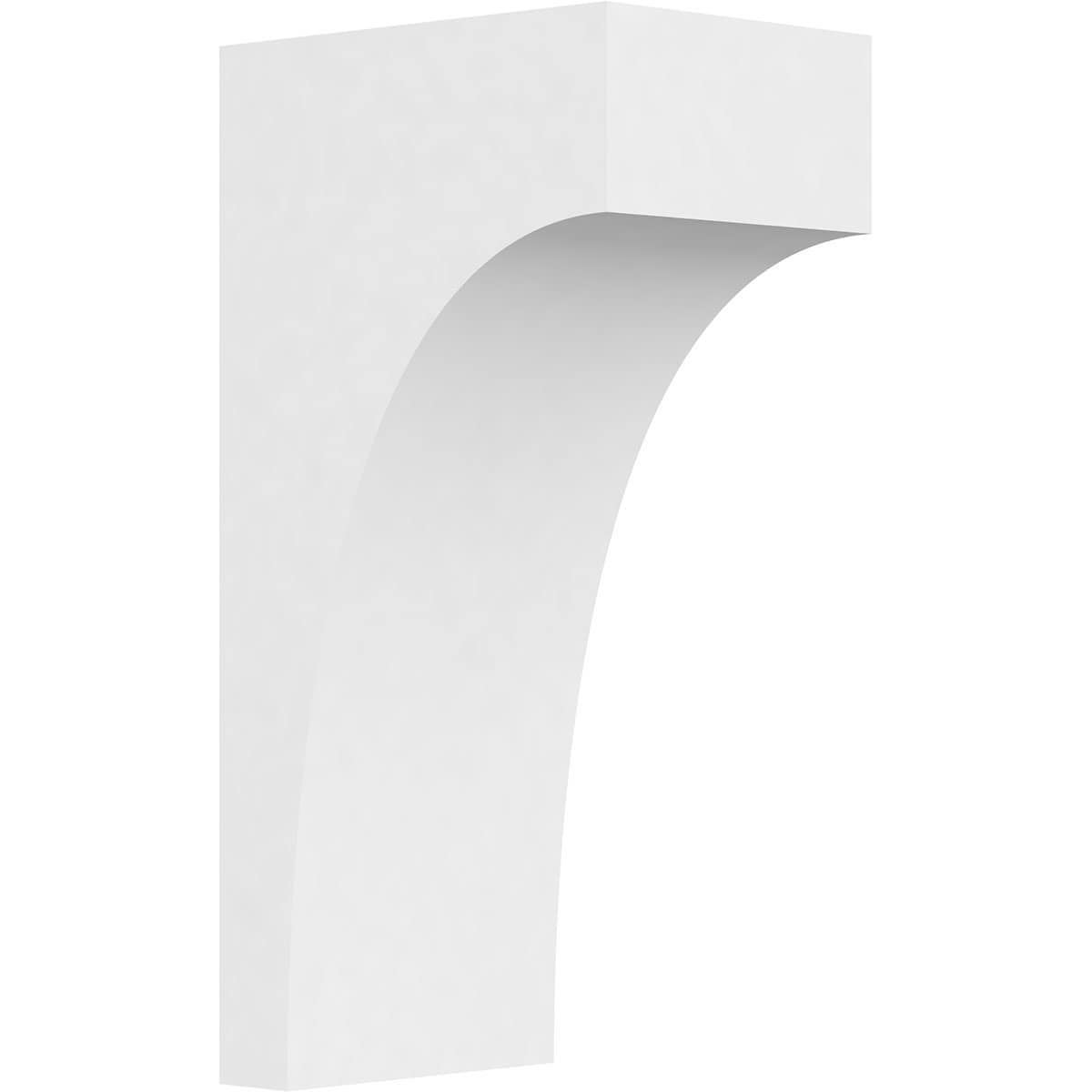 Ekena Millwork CORP07X10X20STO 7-in x 10-in x 20-in Standard stockport Unfinished White PVC Paintable Corbel