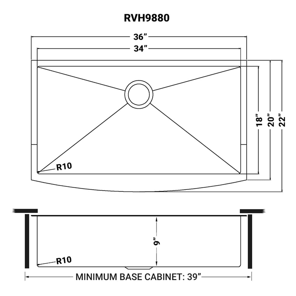 Ruvati RVH9880BL Kitchen-Sinks - View #10
