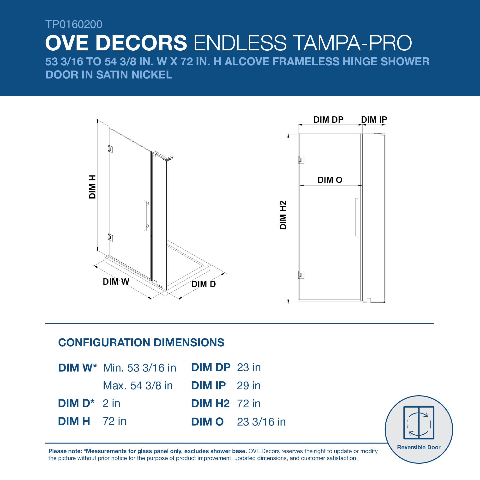 OVE Decors 828796053143 Shower-Doors - View #2
