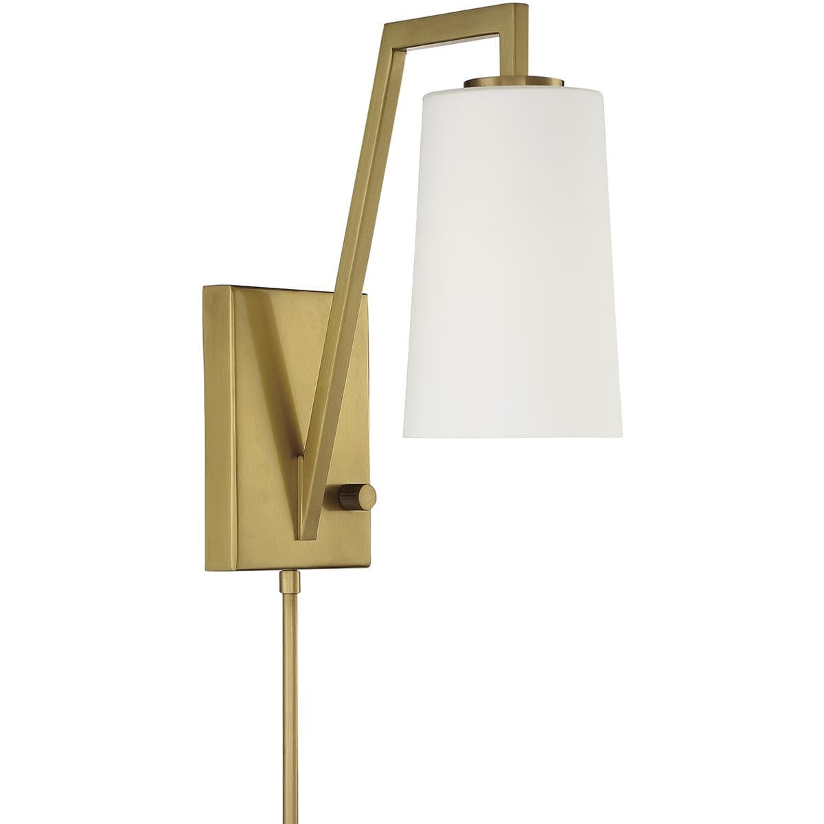 Crystorama  AVO-B4201-AG Avon 1025 inch 6000 watt Aged Brass Task Sconce Wall Light