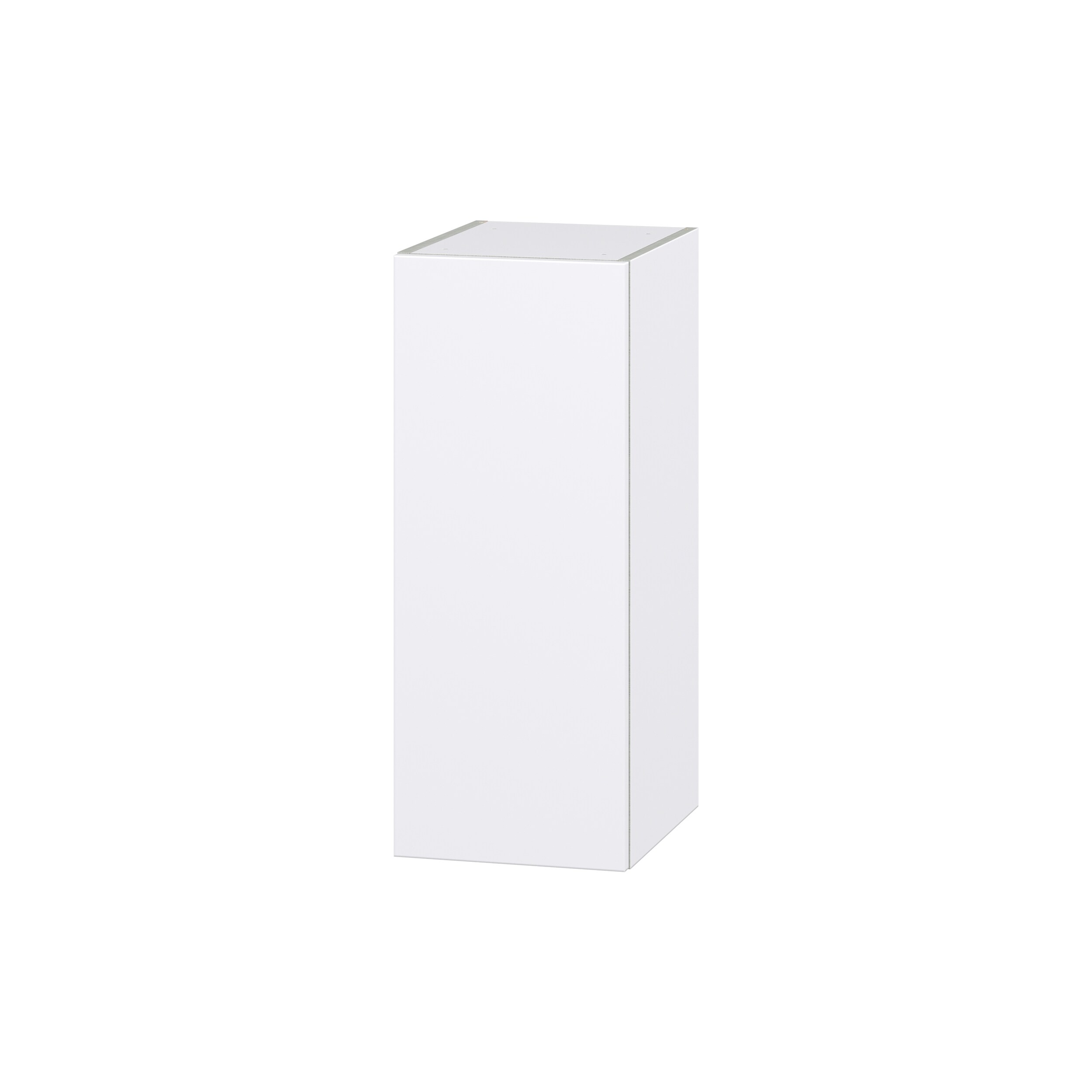 Hugo&Borg DSW1230(L/R)-LA Lasalle 12-in W x 30-in H x 14-in D Bright White Slab Wall Fully assembled Cabinet (Flat Panel Slab)