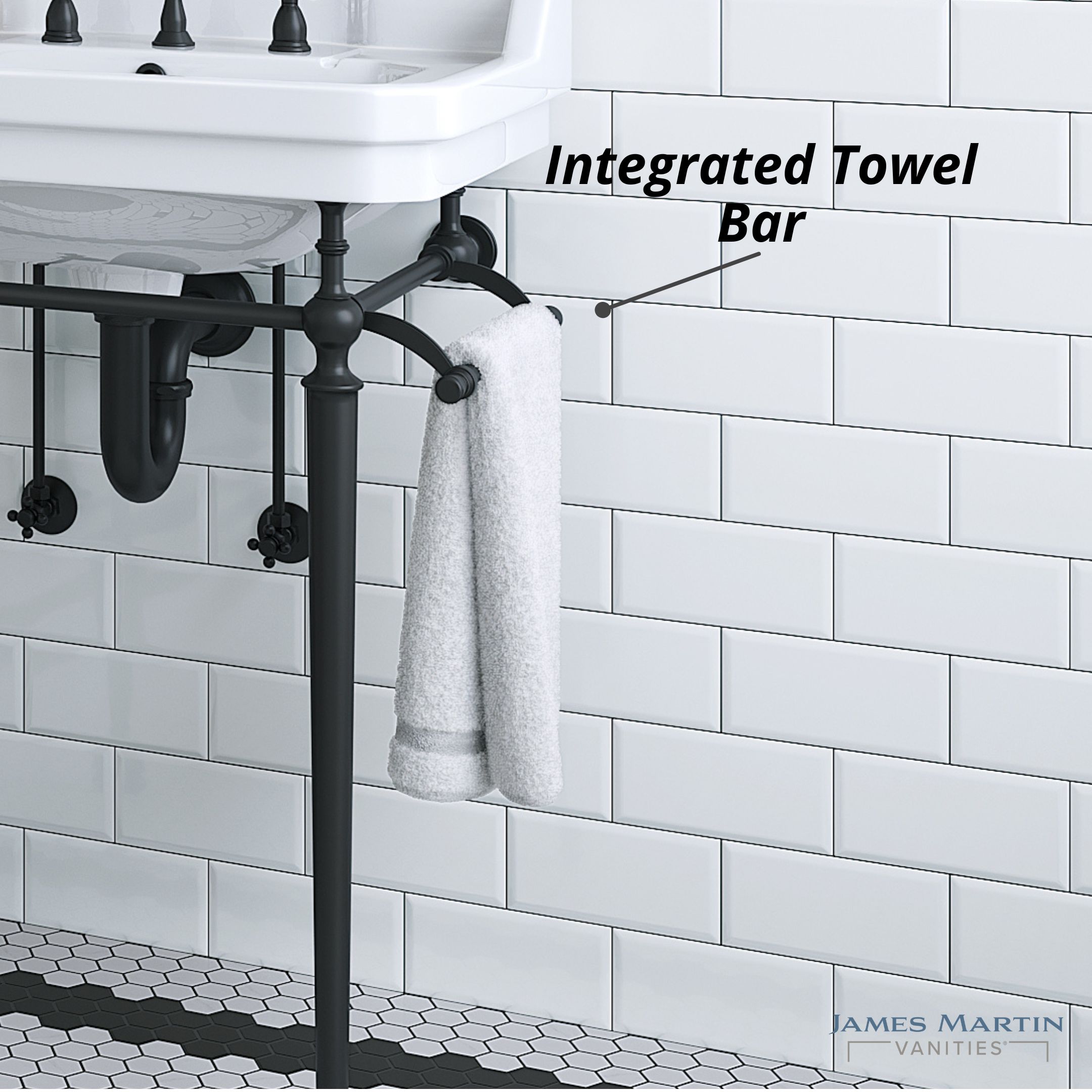 James Martin Vanities 318V24MBKCRM Bath-Sink - View #5