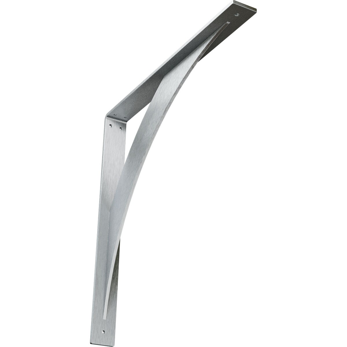 Ekena Millwork BKTM02X20X20LECRS Legacy 20-in x 2-in x 20-in Plain steel Steel Countertop support bracket