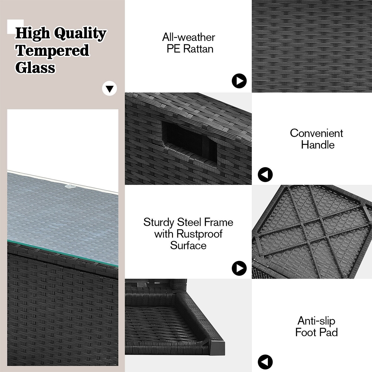 WELLFOR OUG68605WH+ Patio-Conversation-Sets - View #9