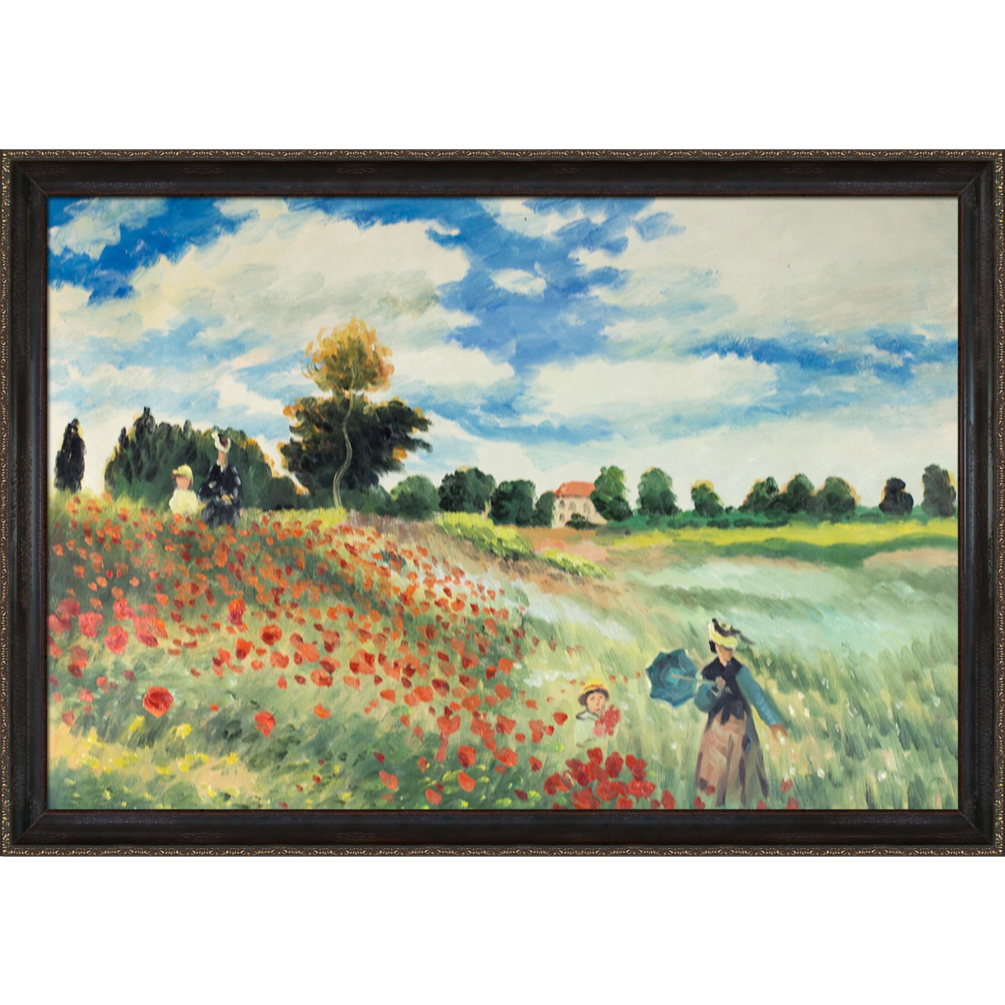 Poppy field in argenteuil Wall Art at Lowes.com