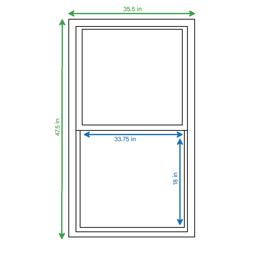RELIABILT ASHW3648RB Single-Hung-Windows - View #2