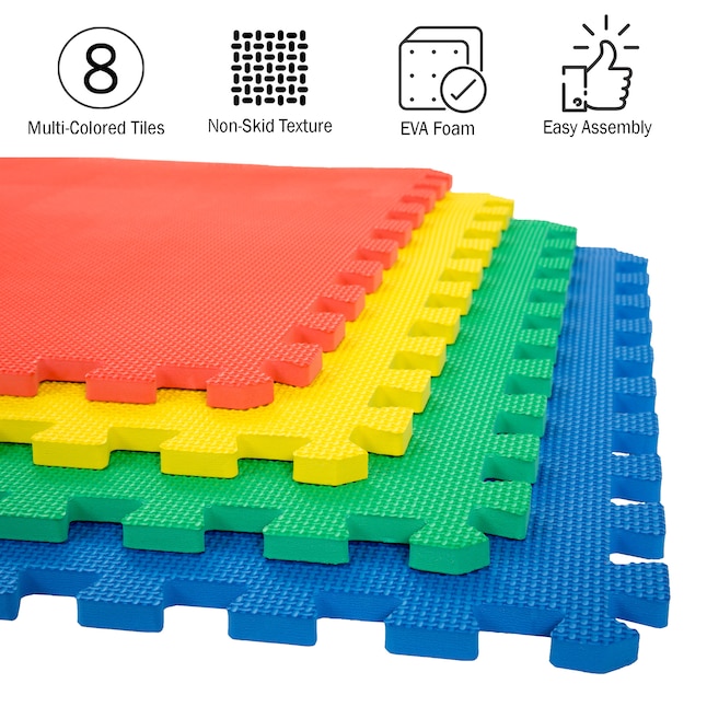 Norsk Purple 24 in. x 24 in. EVA Foam Non-Toxic Solid Color Interlocking Tile (30 Tiles) Norsk Purple 24 in. x 24 in. EVA Foam Non-Toxic Solid Color Interlocking Tile (30 Tiles)