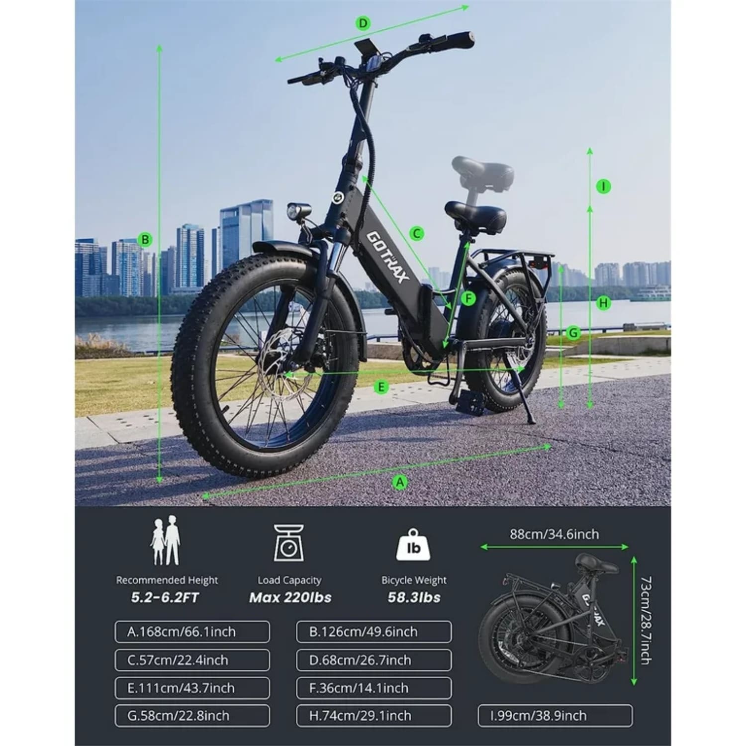 GOTRAX GT-F2500FD-BLA bikes - View #7