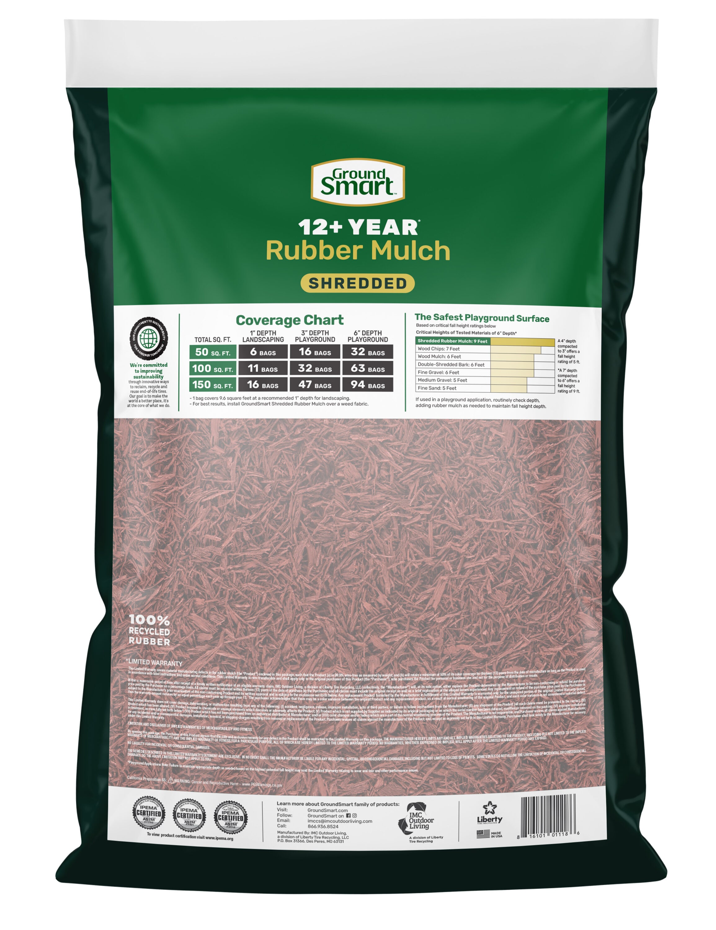 GroundSmart GSBF08RD96 Bagged-Mulch - View #4
