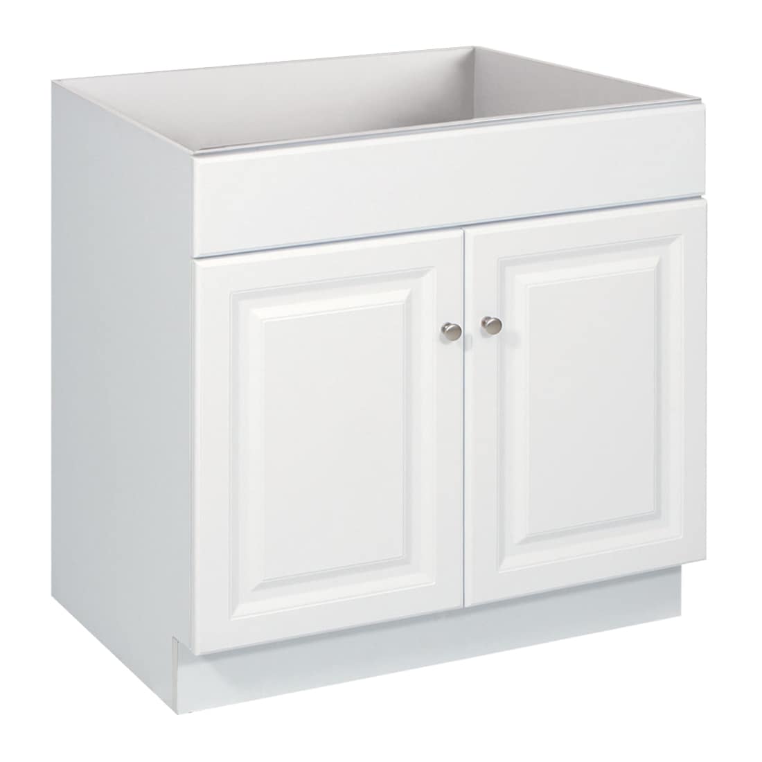 Design House 597146 Wyndham 30-in White Bathroom Vanity Base Cabinet without Top