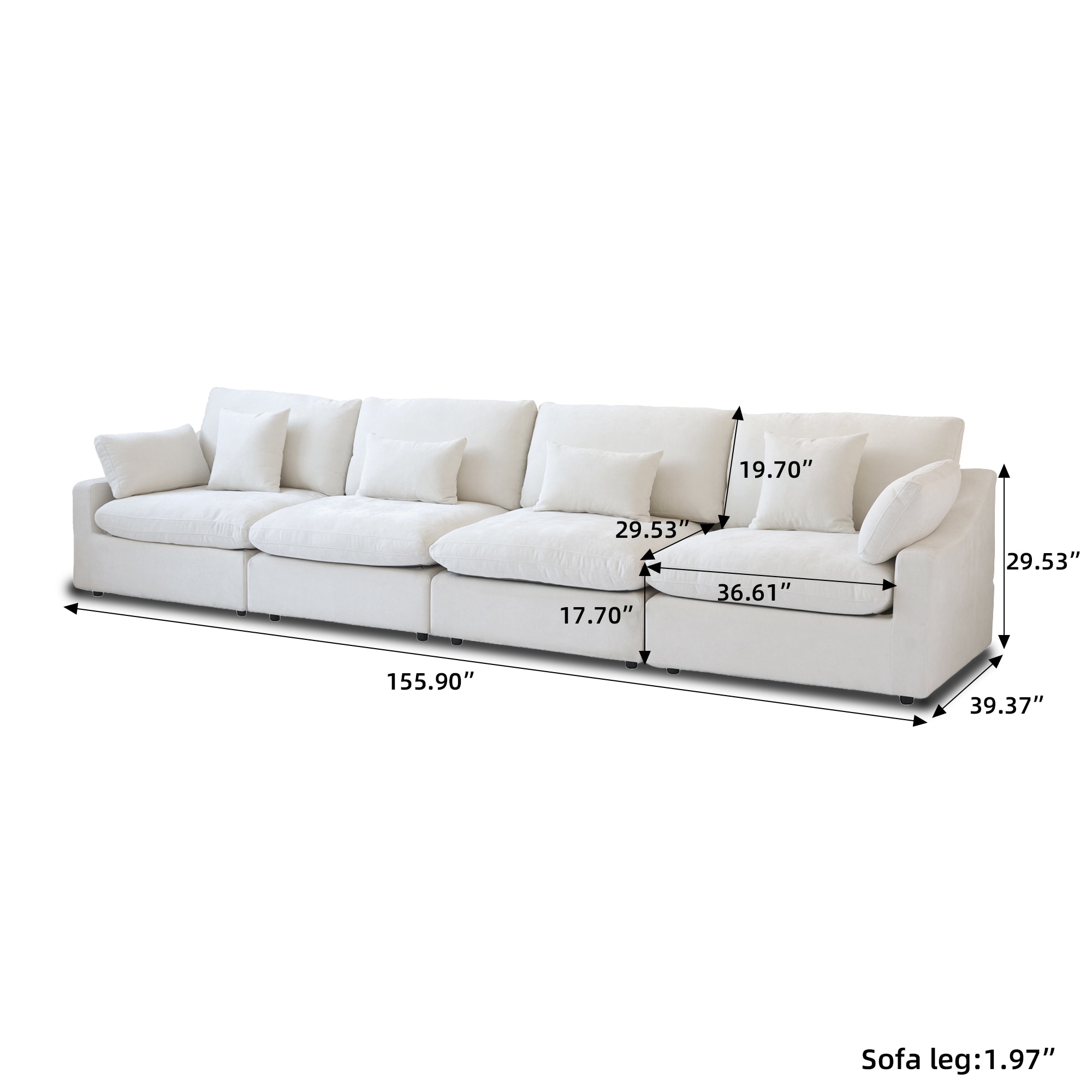 BuotiqHom DH-S4-140WE Sofas-Loveseats - View #10