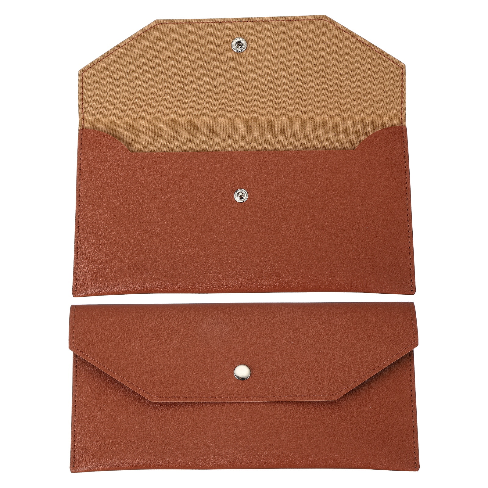 PATIKIL - Cash Envelope Wallet Budget Cash Holder Reusable Money Bag Pouch Leather Money Organize...