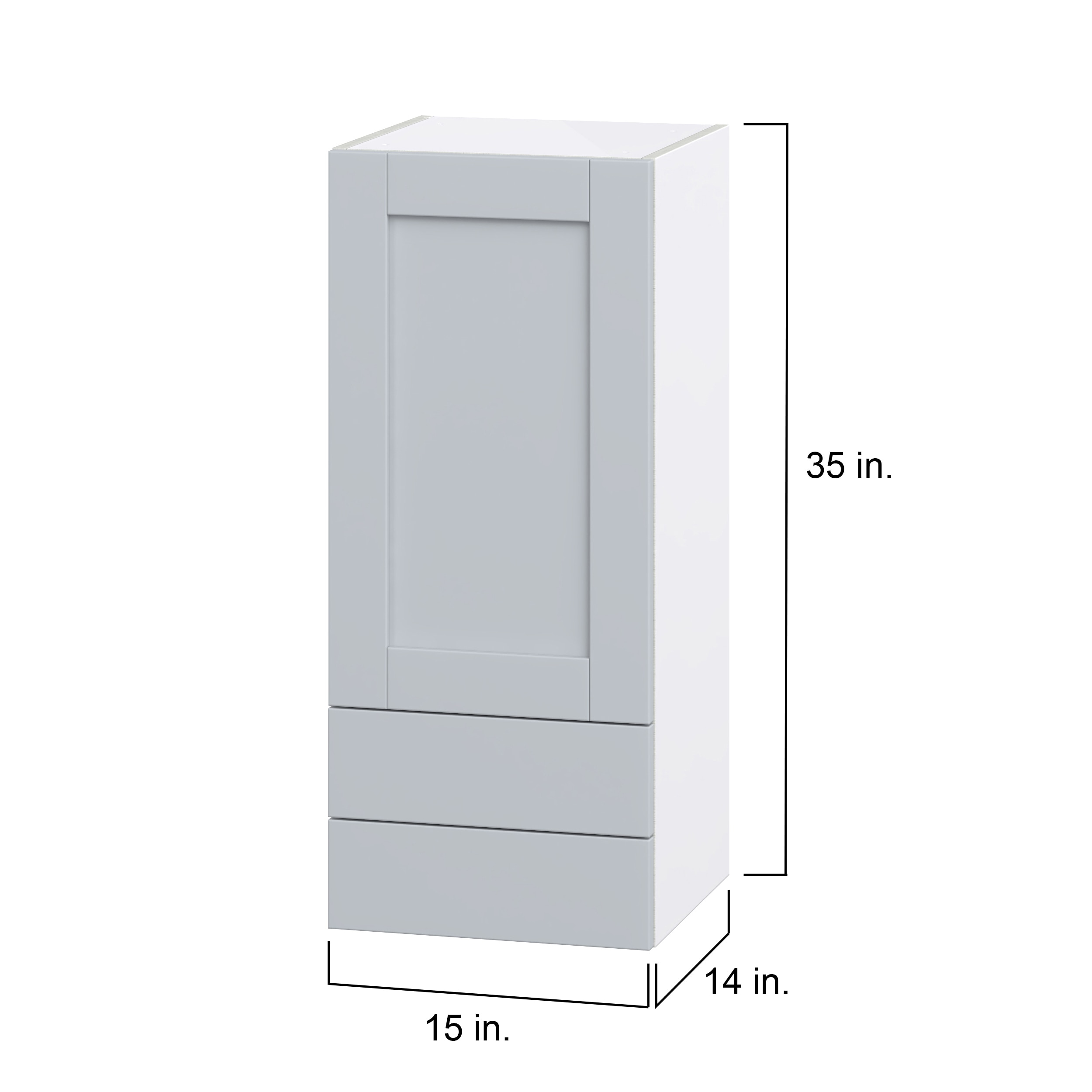 Hugo&Borg DSW1535B(L/R)-CH Cabinets-Kitchen - View #4
