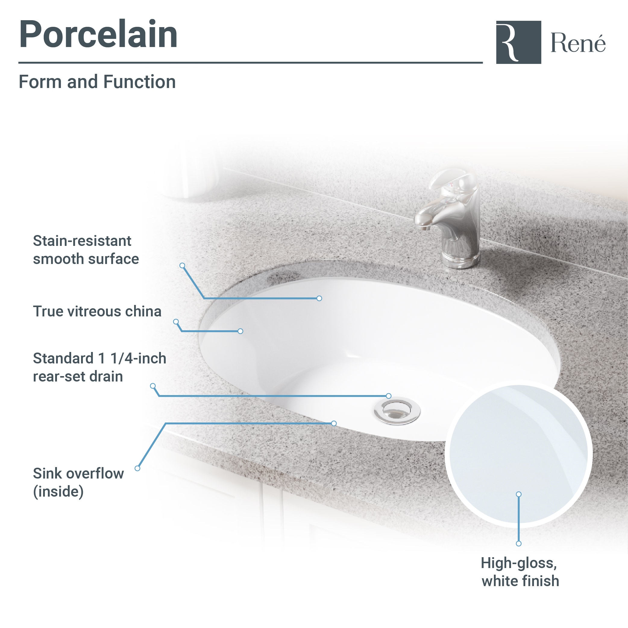 Rene R2-1005-W-PUD-C Bath-Sink - View #3