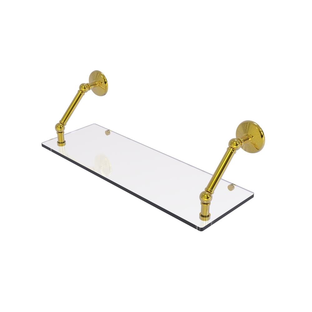 Allied Brass PMC-1-24-PB Prestige Monte Carlo Polished Brass Wall mount Bathroom Shelf ( 24-in x 8-in x 8-in )