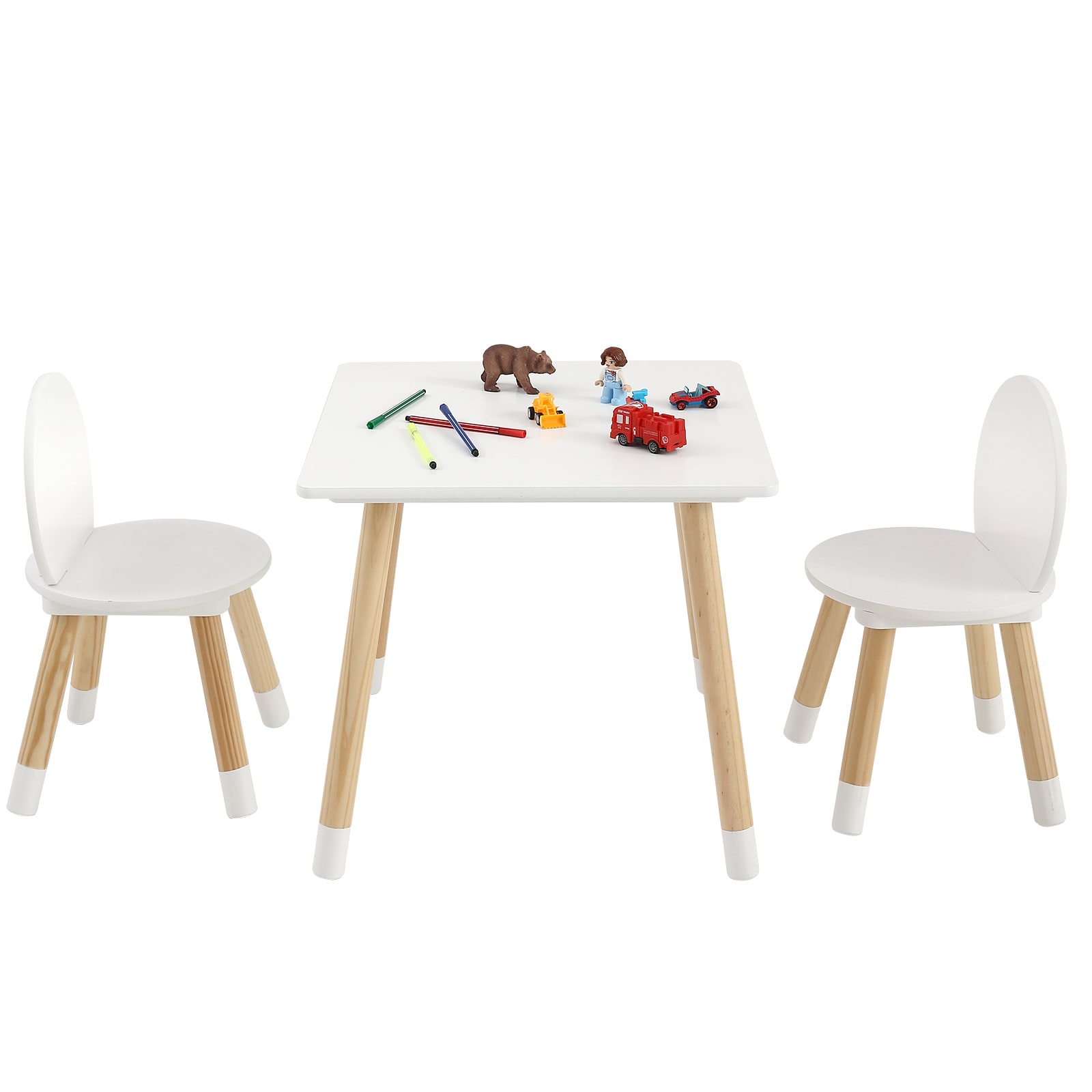 SVOPES SVOPESPTETZYY04769V0 Multiple colors/finishes Square Kid's Play Table ( Set of 2 Chairs)