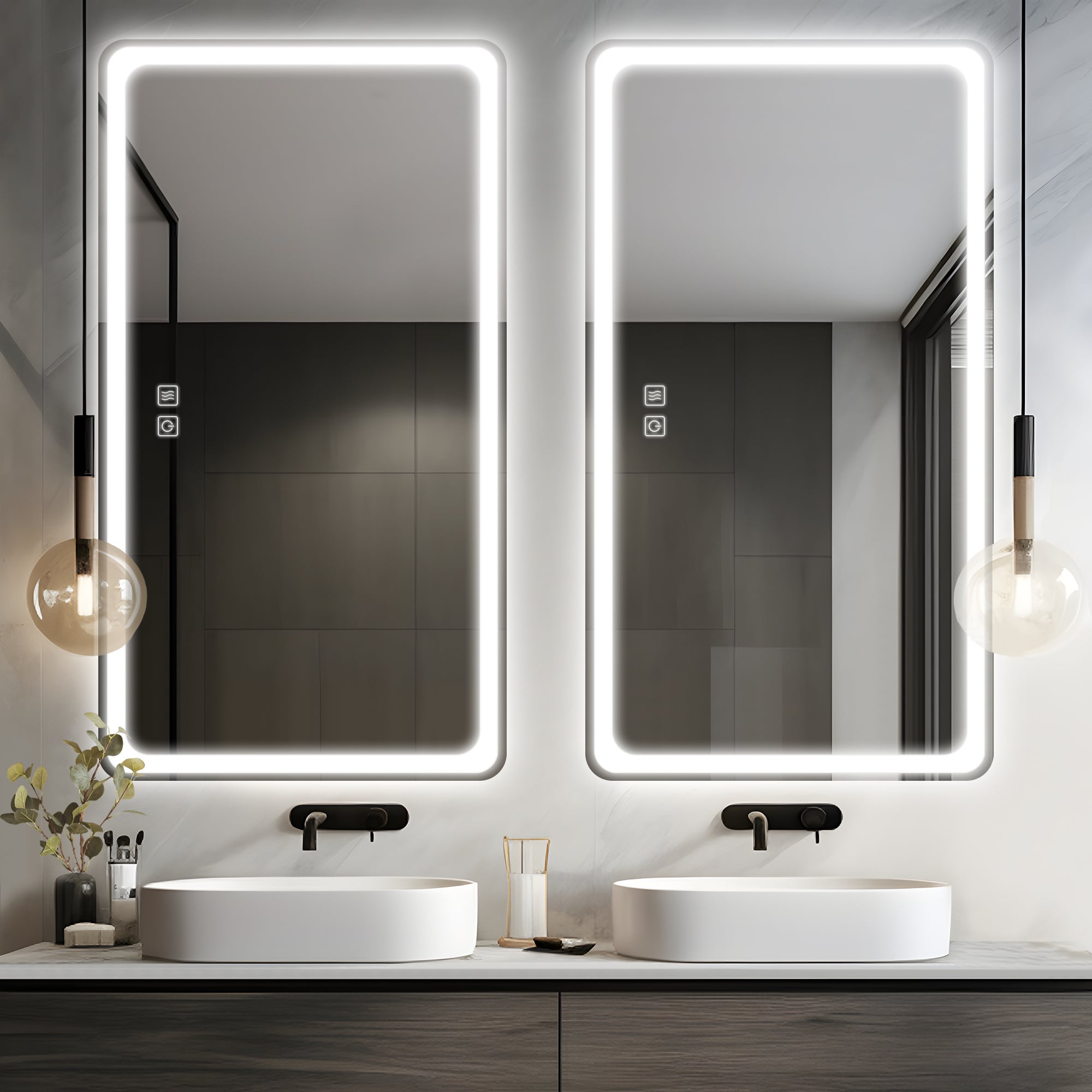 Dovelina LS-A-MR03088 Framed-Bath-Mirrors - View #2