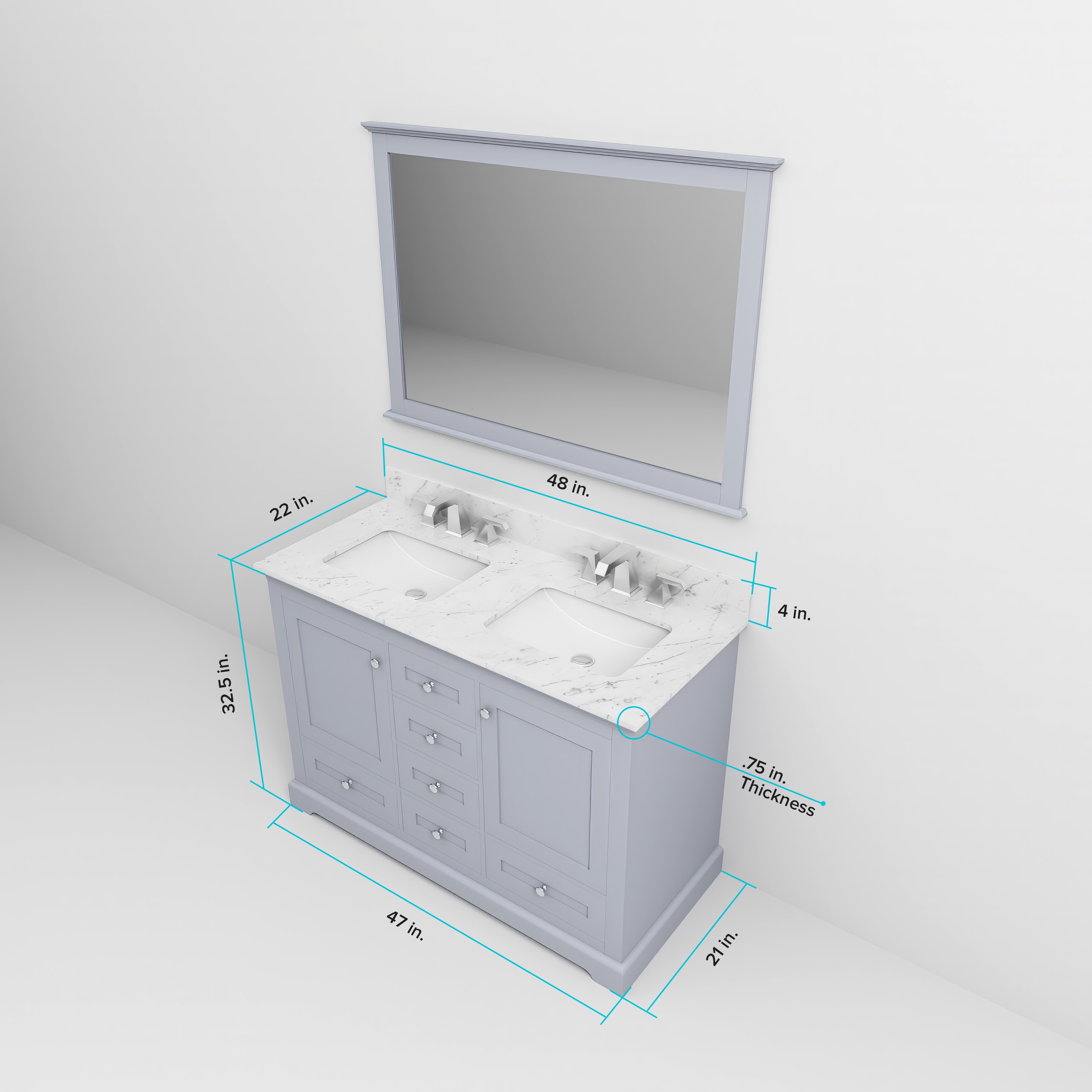 Lexora LVD48DB311 Bath-Vanity-Combo - View #10