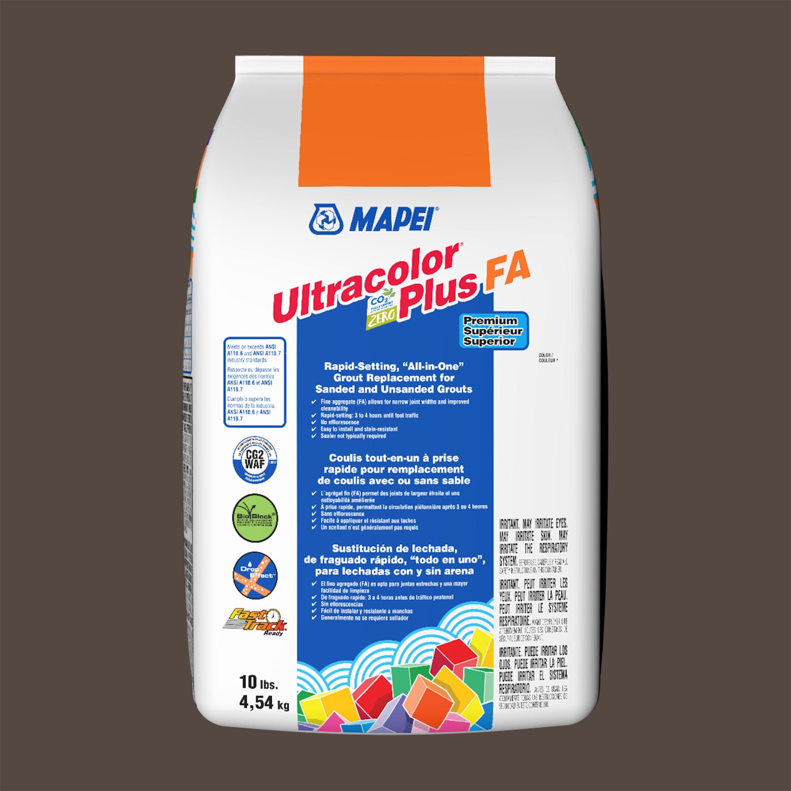 MAPEI 6BU500705 Ultracolor Plus FA Chocolate #5007 All-in-one Grout (10-lb)
