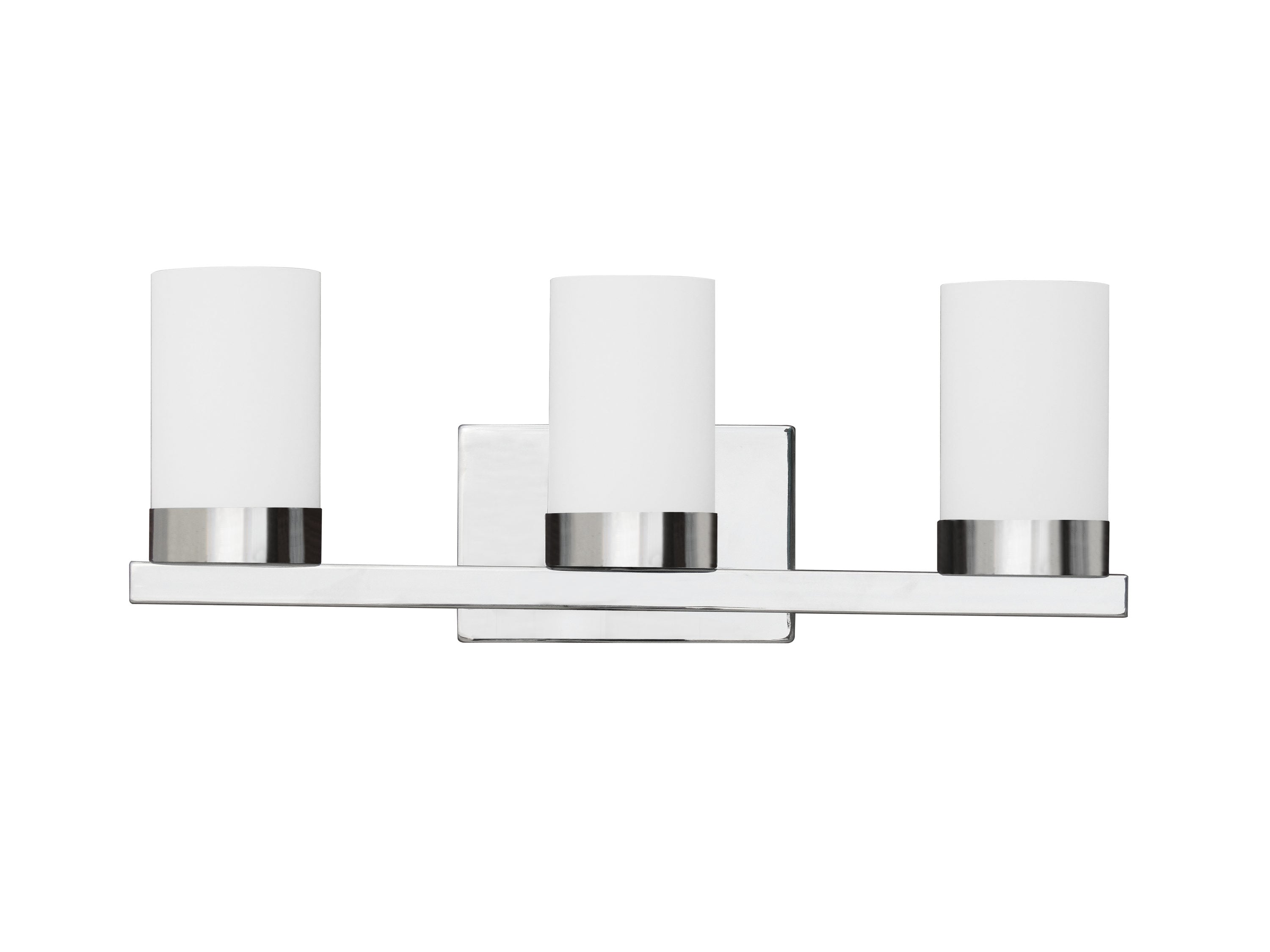 Whitfield Lighting VL429-3CH 20.9-in 3-Light Chrome Transitional Vanity Light