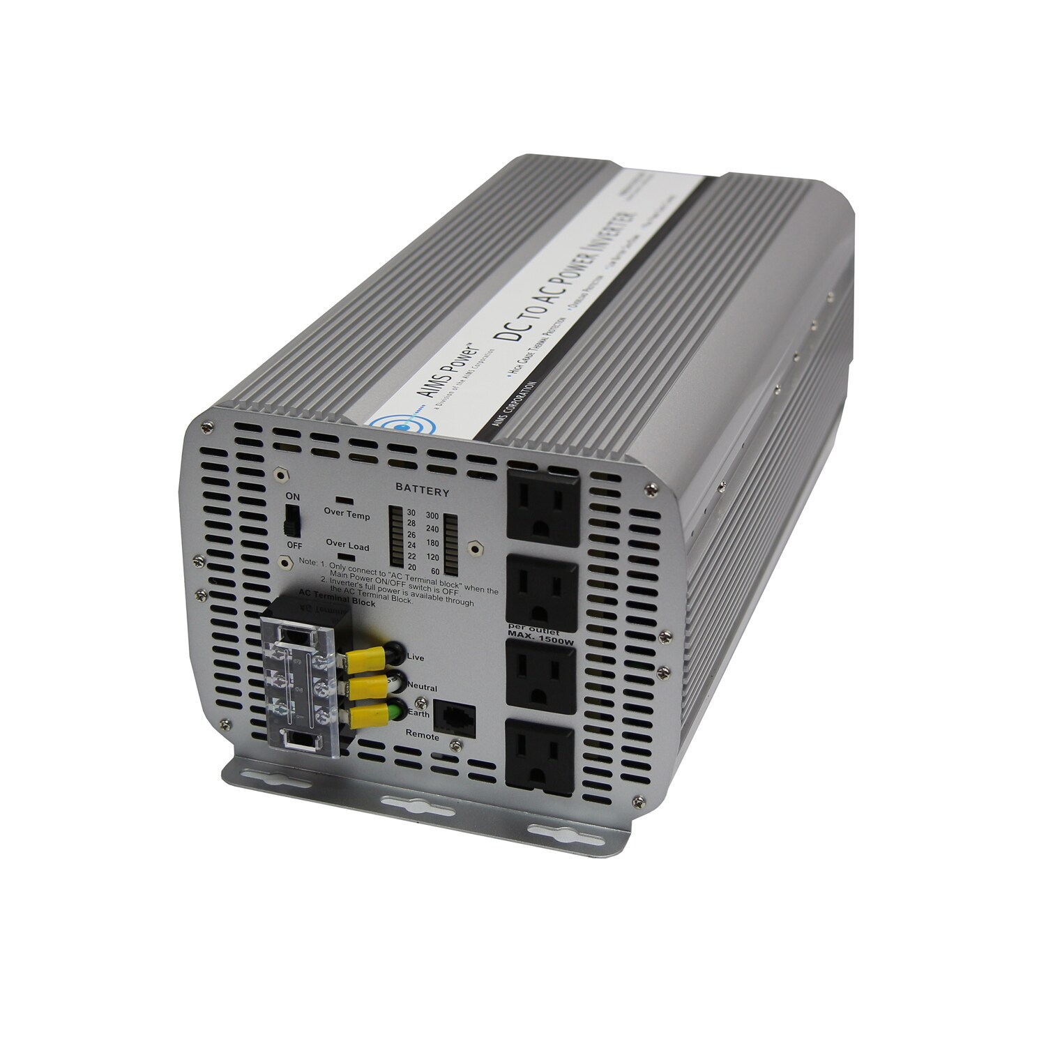AIMS Power PWRINV500024WA 5000 -Watt Power Inverter