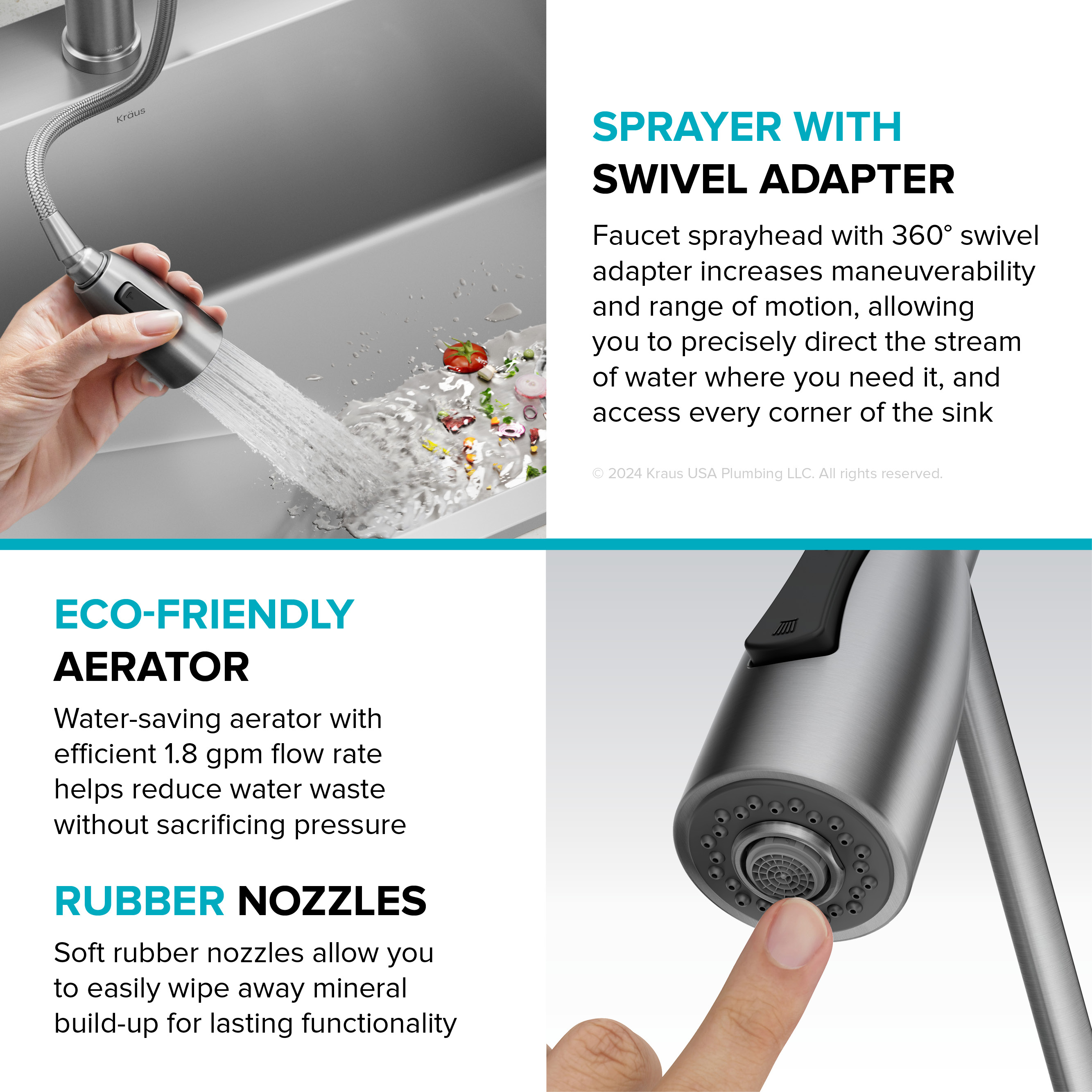 Kraus KPF-1617SFS Kitchen-Faucets - View #11