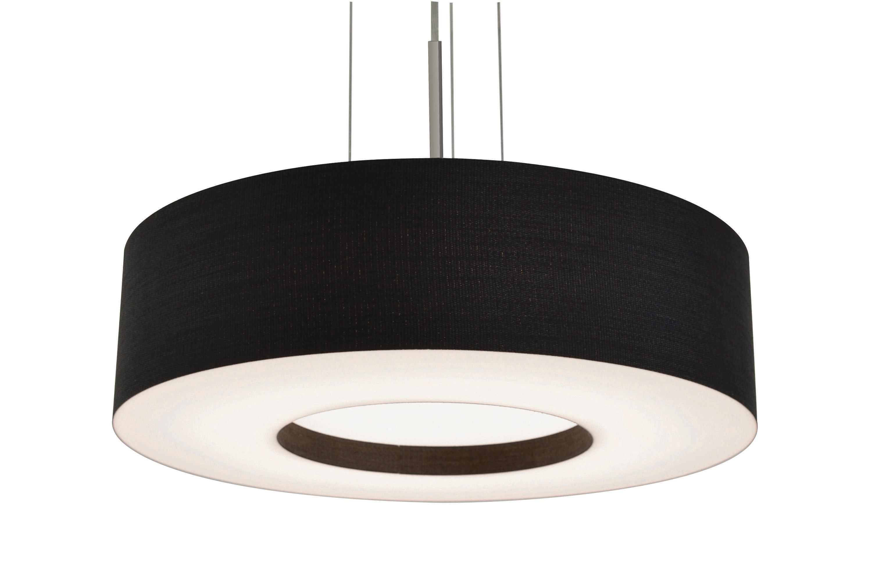 AFX MCP1524LAJUDSN-BK Montclair Satin Nickel Modern/contemporary Drum Integrated LED Medium Hanging Pendant light