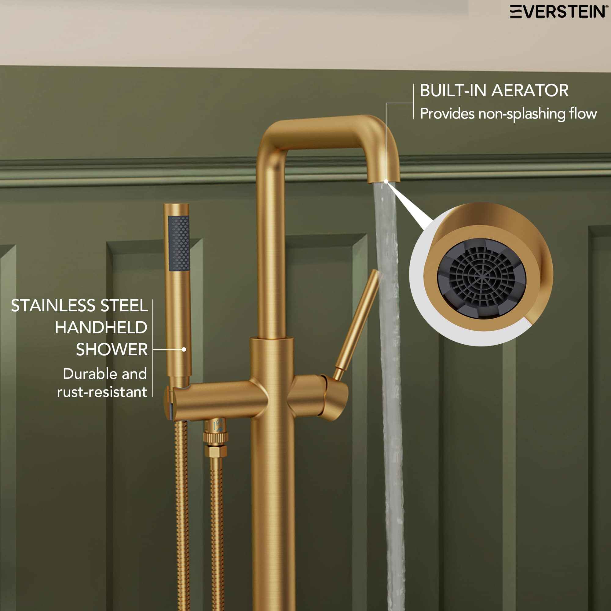 EVERSTEIN SFS-1155-GD Roman-Tub-Faucets - View #12