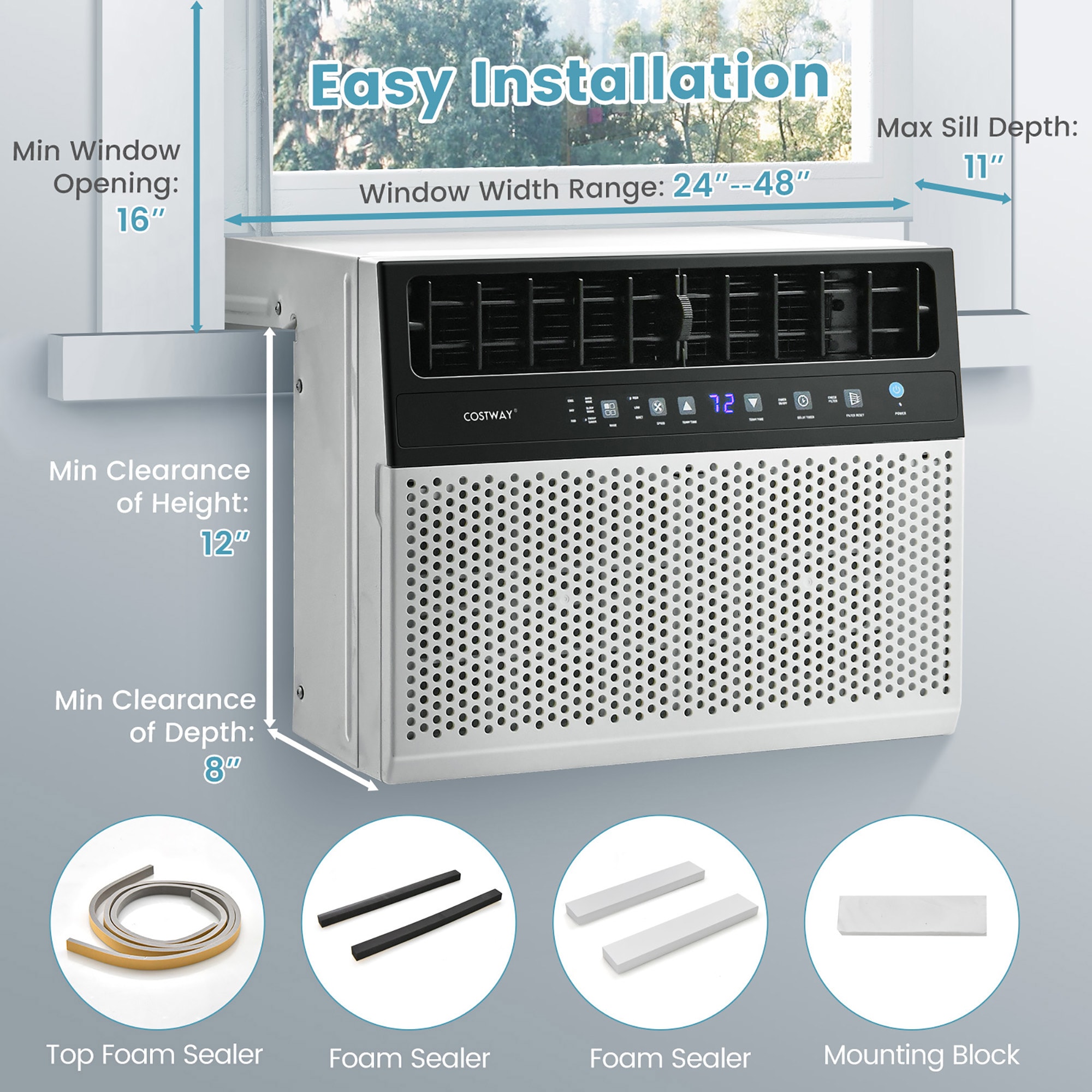 Costway LWS00233 Window-Air-Conditioners - View #7