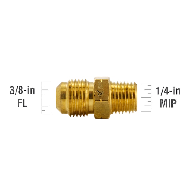 Proline Series 3/8-in x 1/4-in Threaded Union Fitting in the Brass Fittings  department at