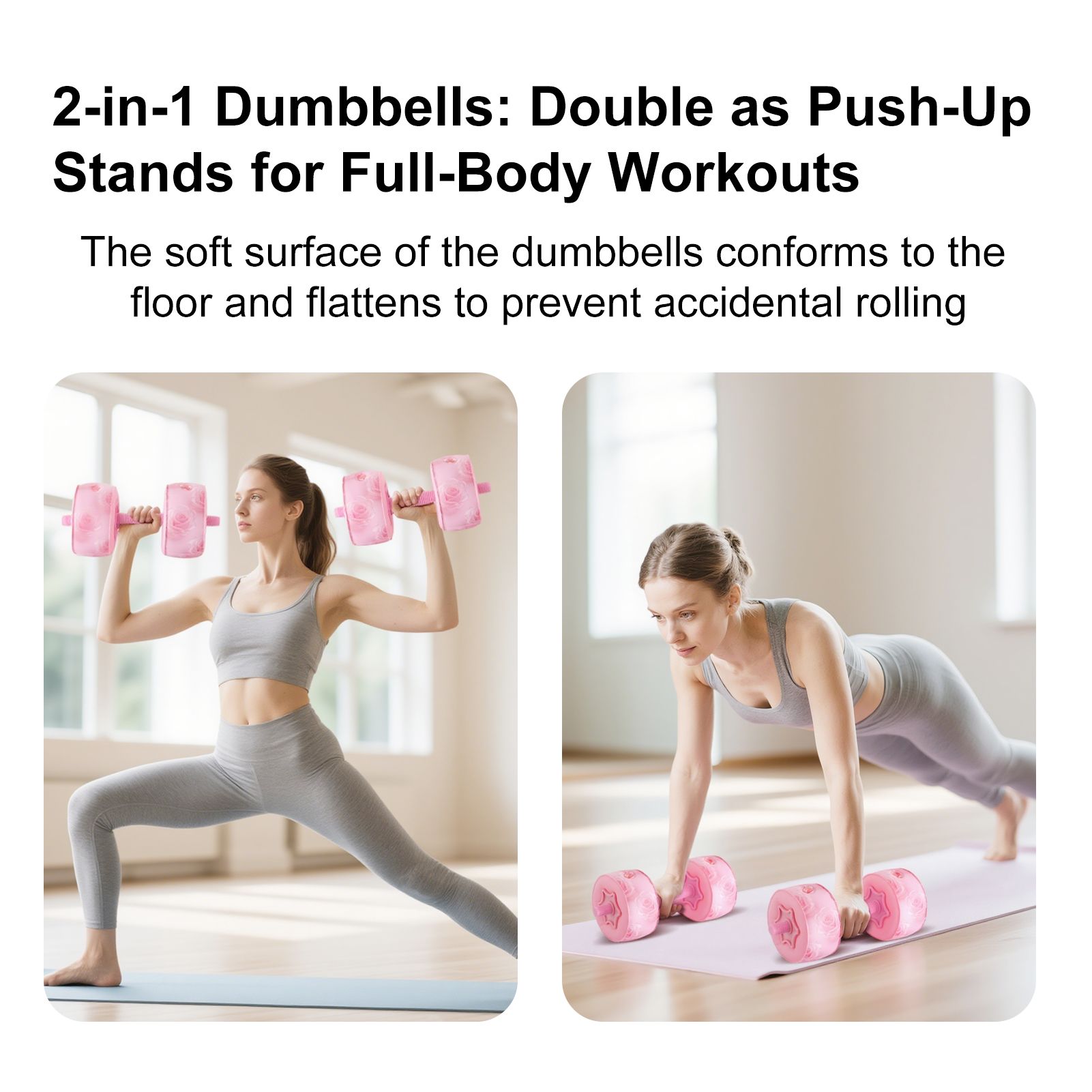 Redliro 1101P02-ROSE dumbbells - View #2