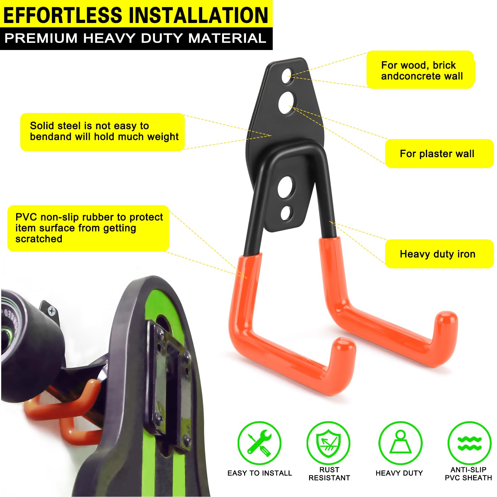 Etokfoks EFT1012A25 Garage-Storage-Hooks - View #2