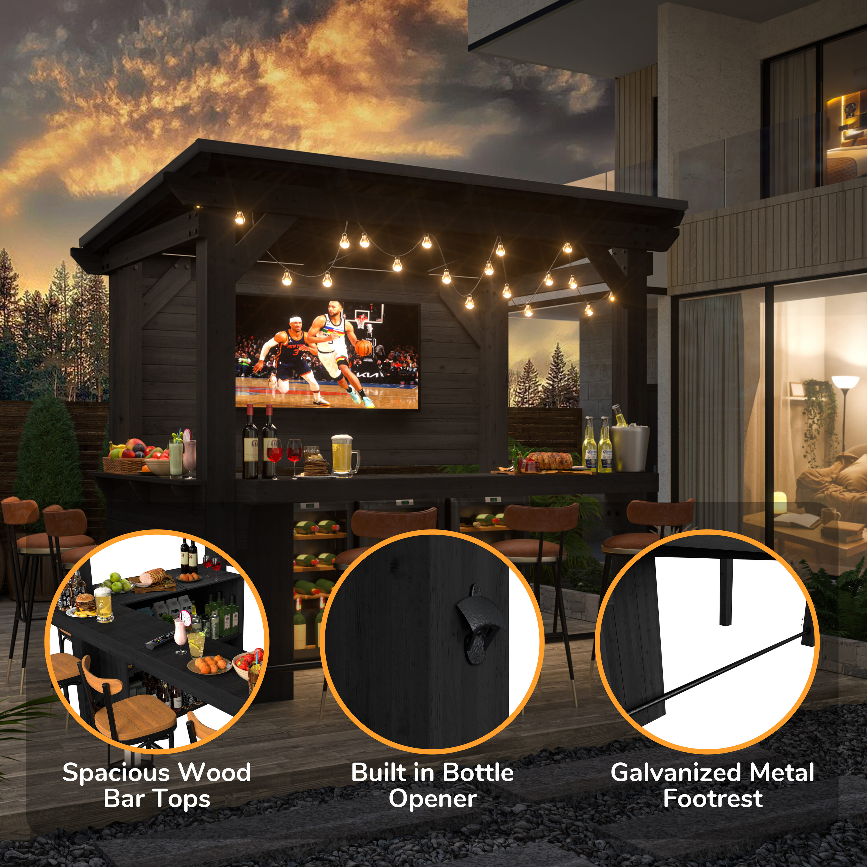 VEIKOUS PG0201-11-1 Wood-Resin-Gazebos - View #10