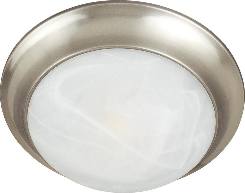 Maxim Lighting 5851MRSN Essentials 2 -Light 14-in Satin Nickel Flush Mount Light