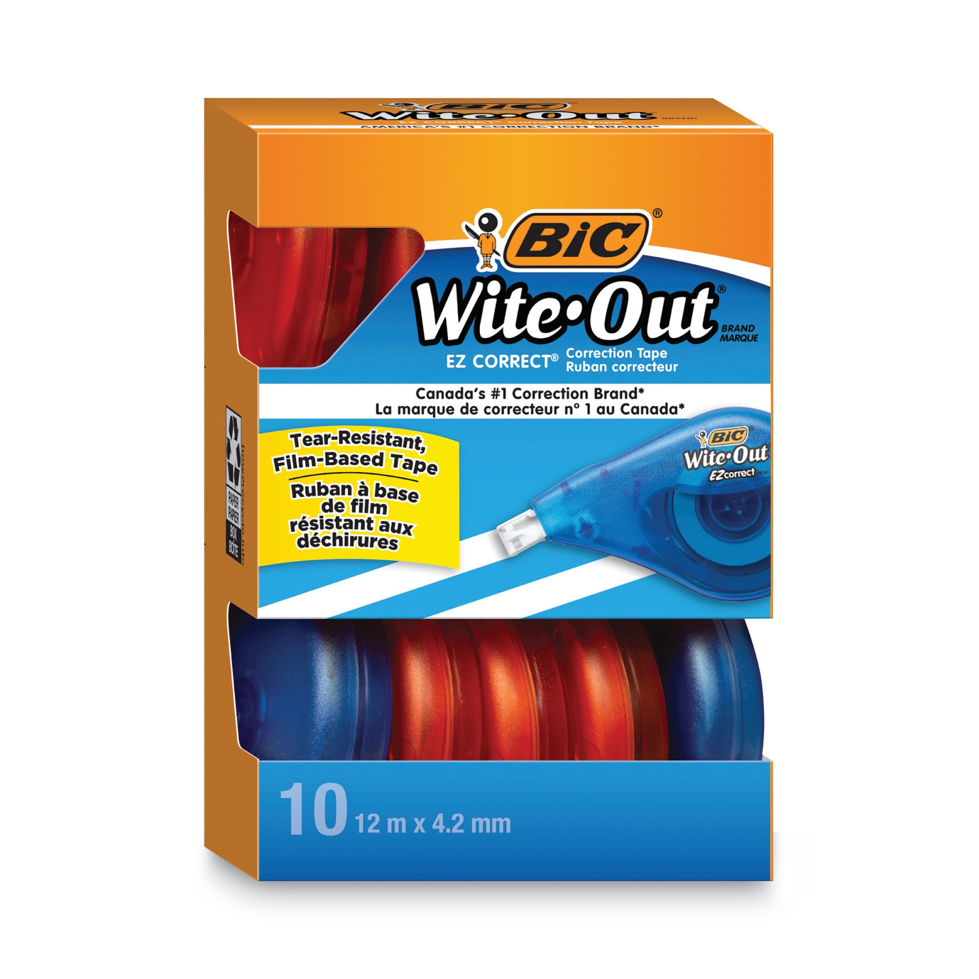 BIC 10 -Pack 39.3-ft x 0.17-in Multipurpose Tape #BICWOTAP10