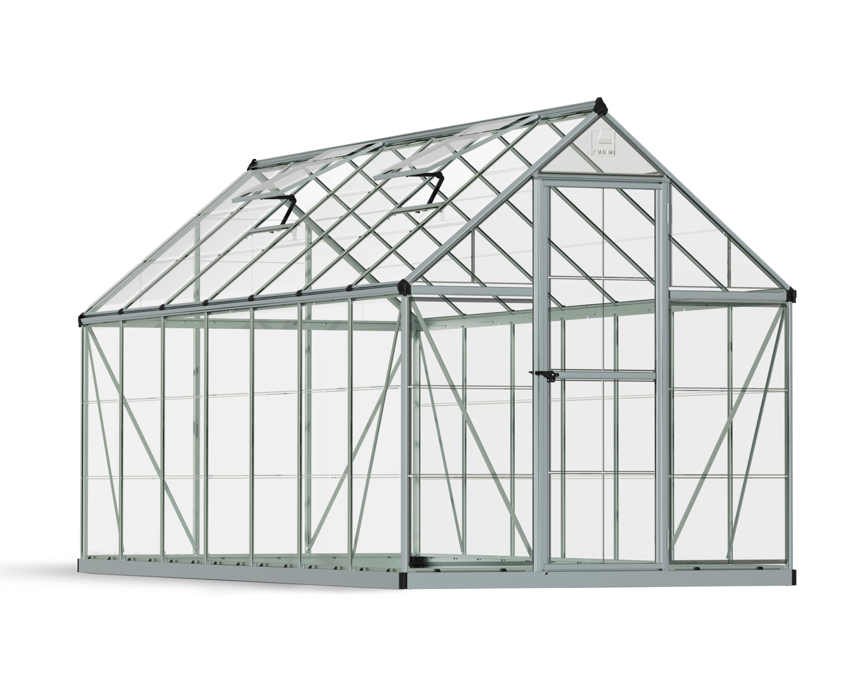 Canopia by Palram Harmony 14-ft L x 6-ft W x 6.825-ft H Silver Frame ...