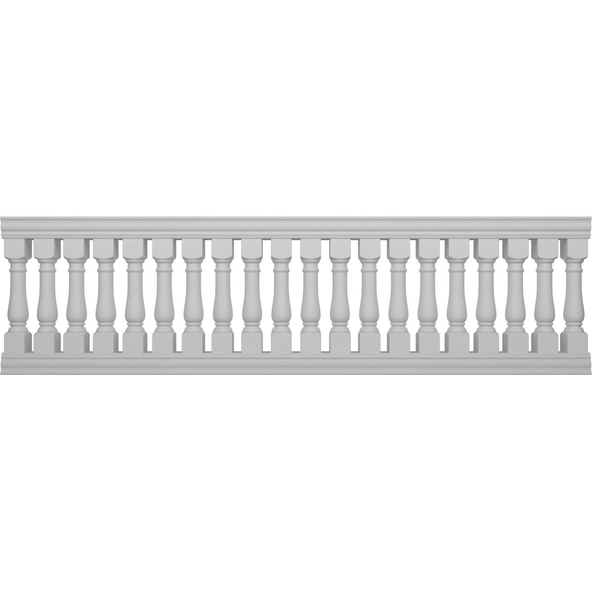 Ekena Millwork BALK42X144OXN FiberThane 12-Feet x 42-Inches Oxford Fiberglass Deck Rail Kit