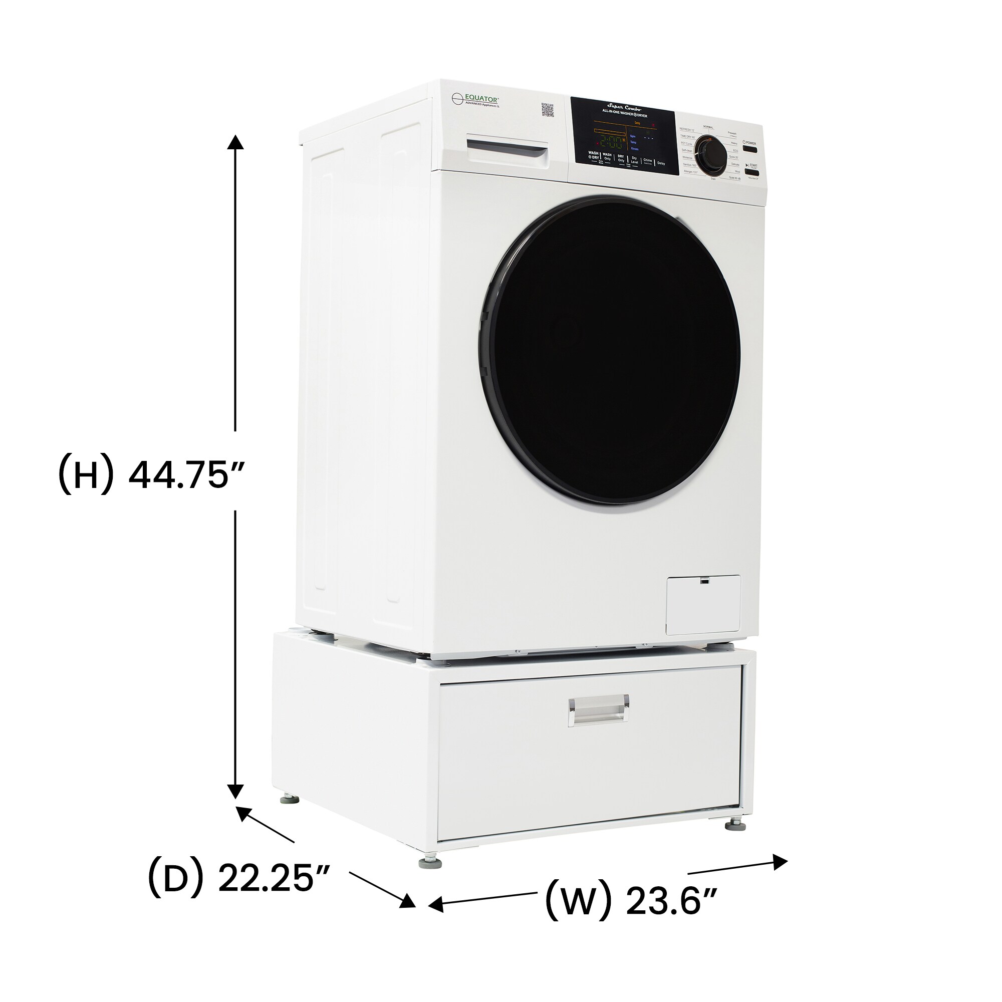 Equator Advanced Appliances EZ 4800 W + PDL 4455 Combination-Washers-Dryers - View #2