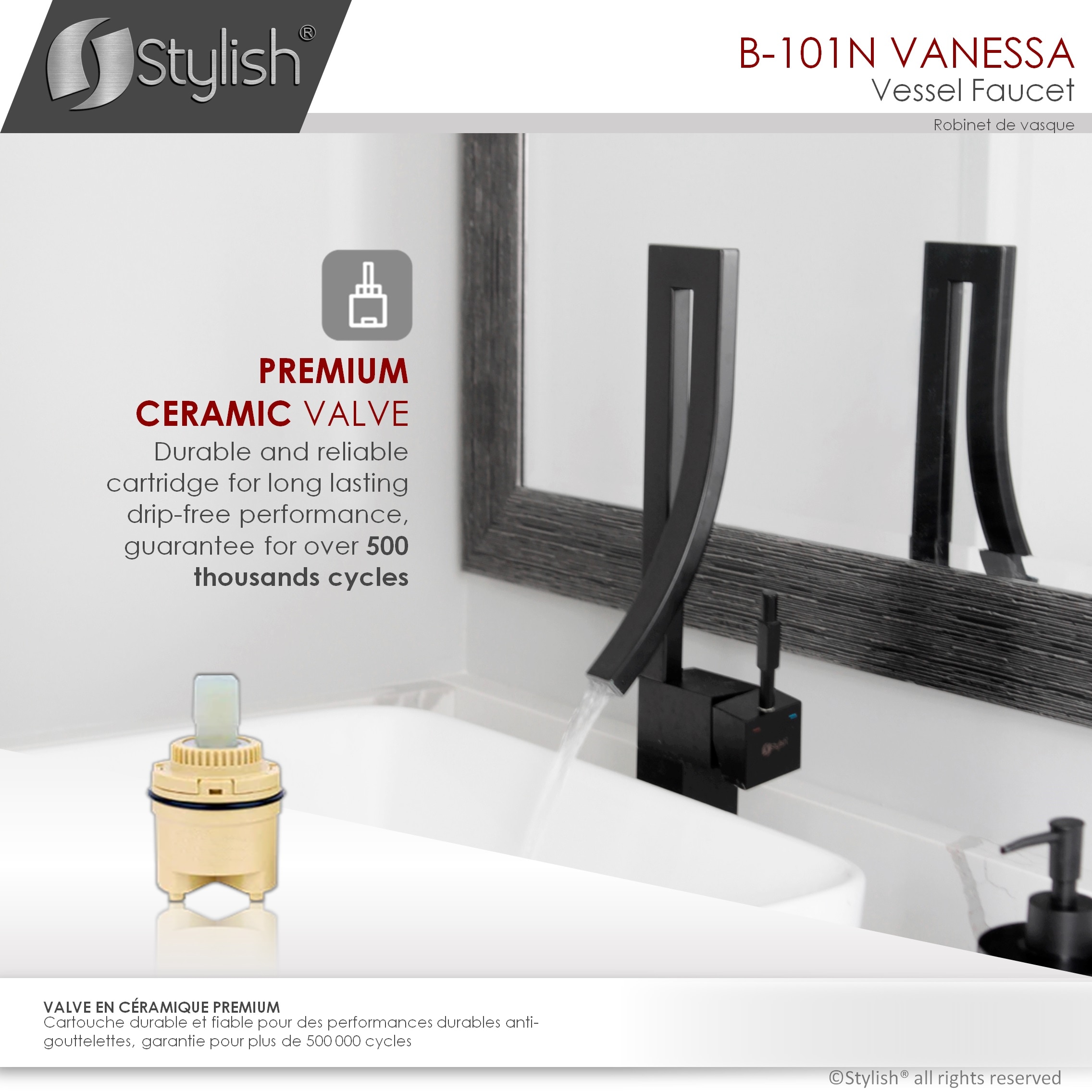 Stylish B-101N Lavatory-Faucets - View #6