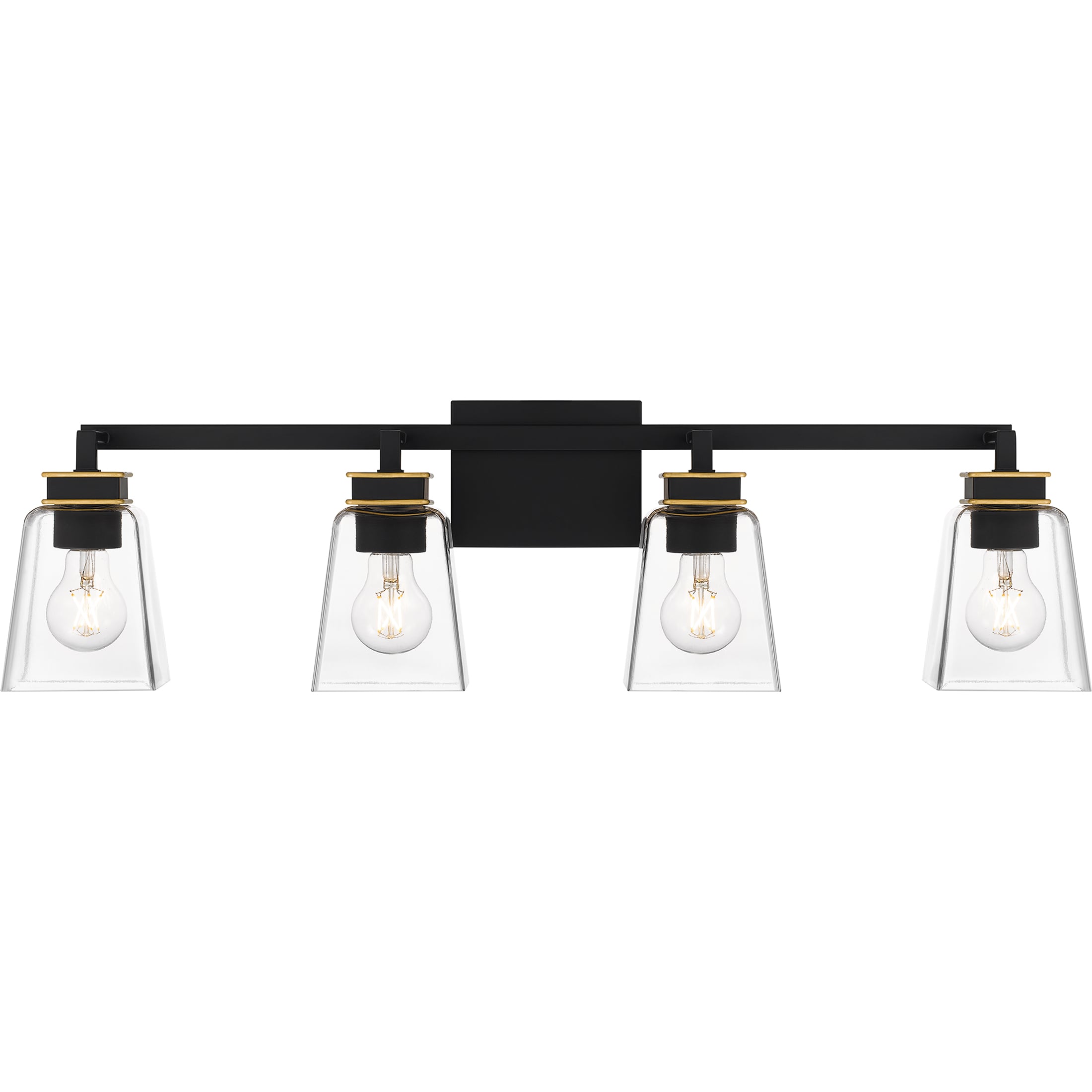 Quoizel Almany 32.25-in 4-Light Matte Black Led, Modern/Contemporary ...