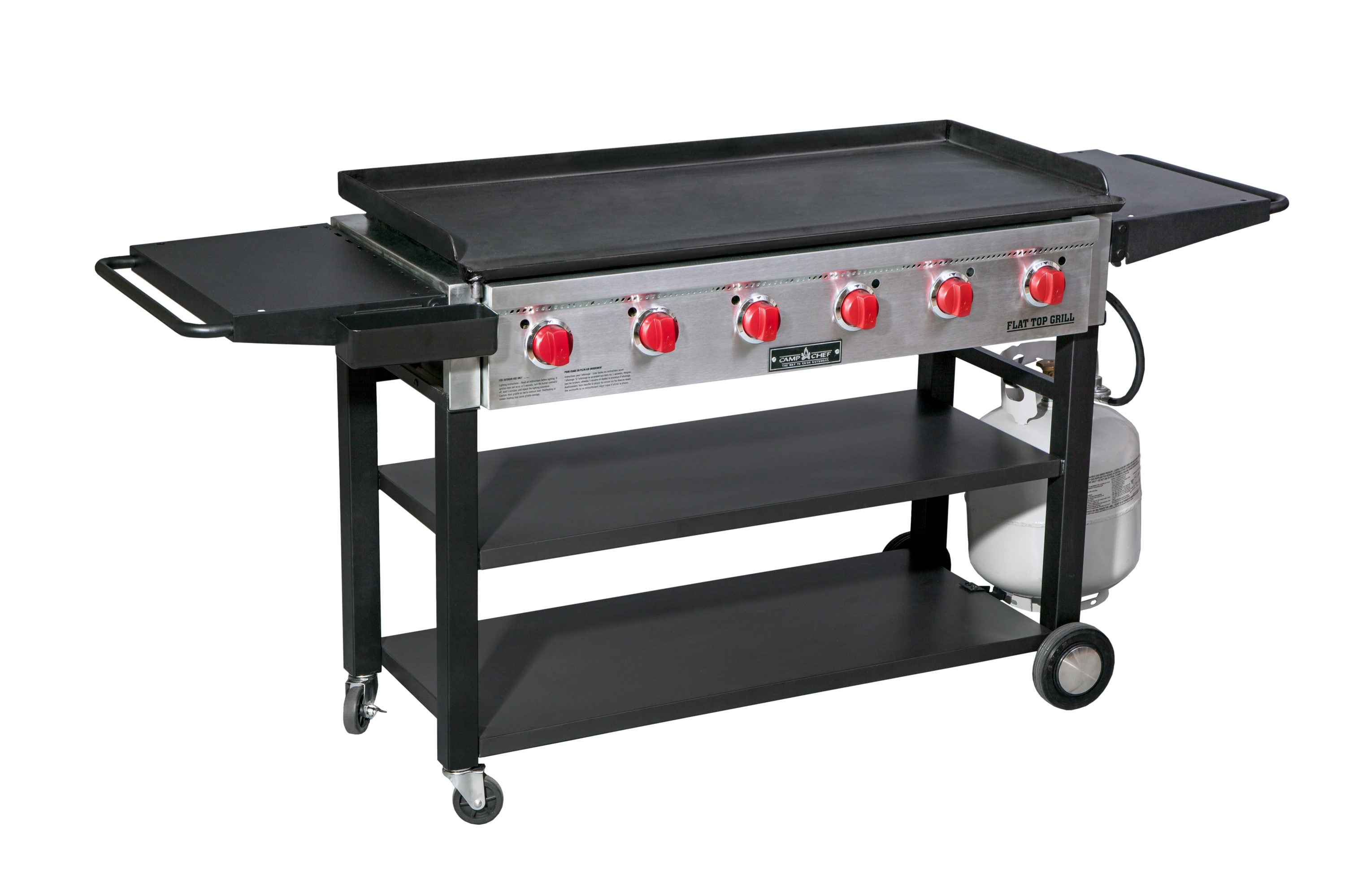 Camp Chef Flat Top Grill 900 6-Burner Propane Gas Grill in Black with  Griddle FTG900 - The Home Depot