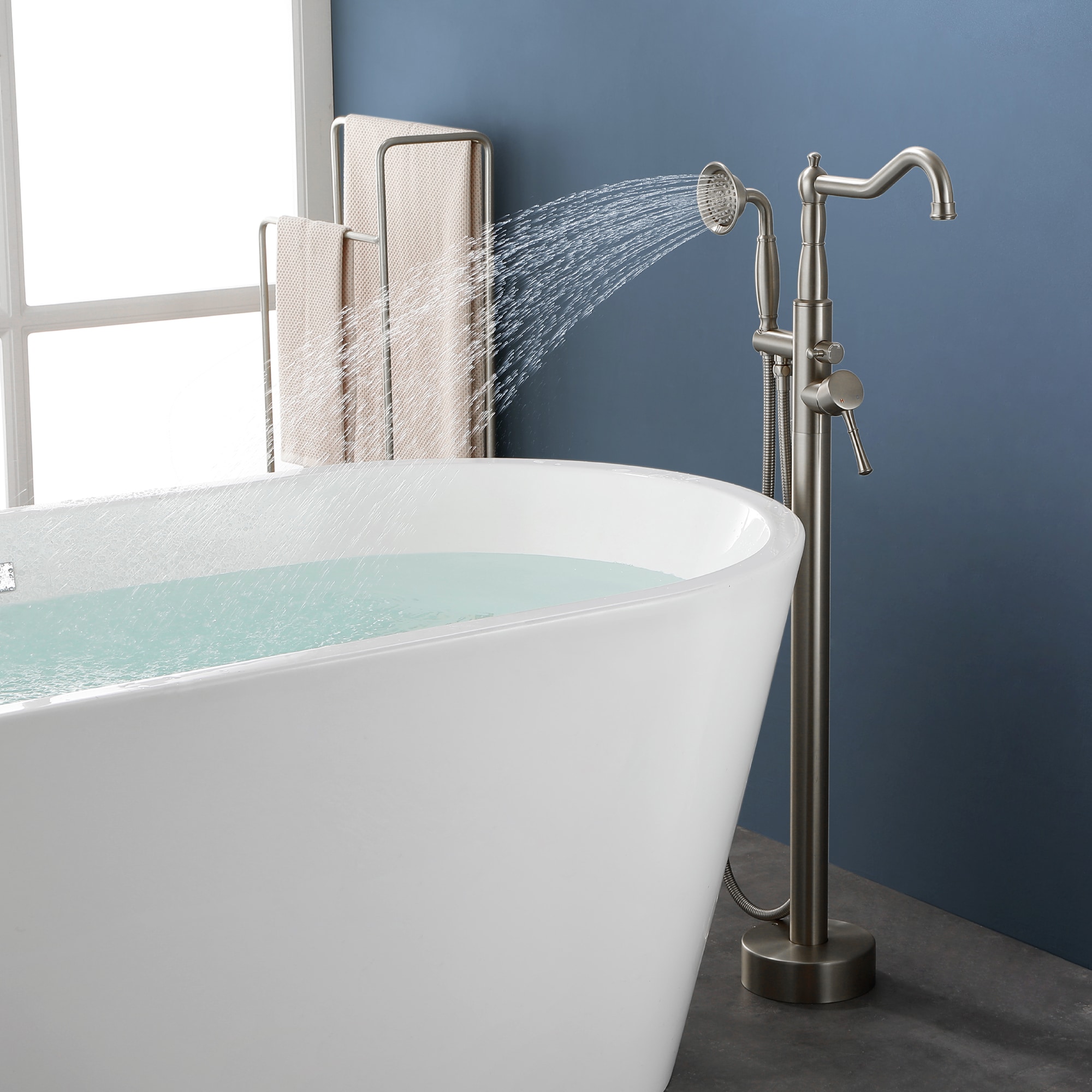WELLFOR SPA-88004BG Roman-Tub-Faucets - View #2