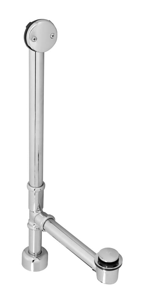 WESTBRASS D3261K-26 Tip Toe All Exposed Bath Waste- 22 In. Make-up In Polished Chrome
