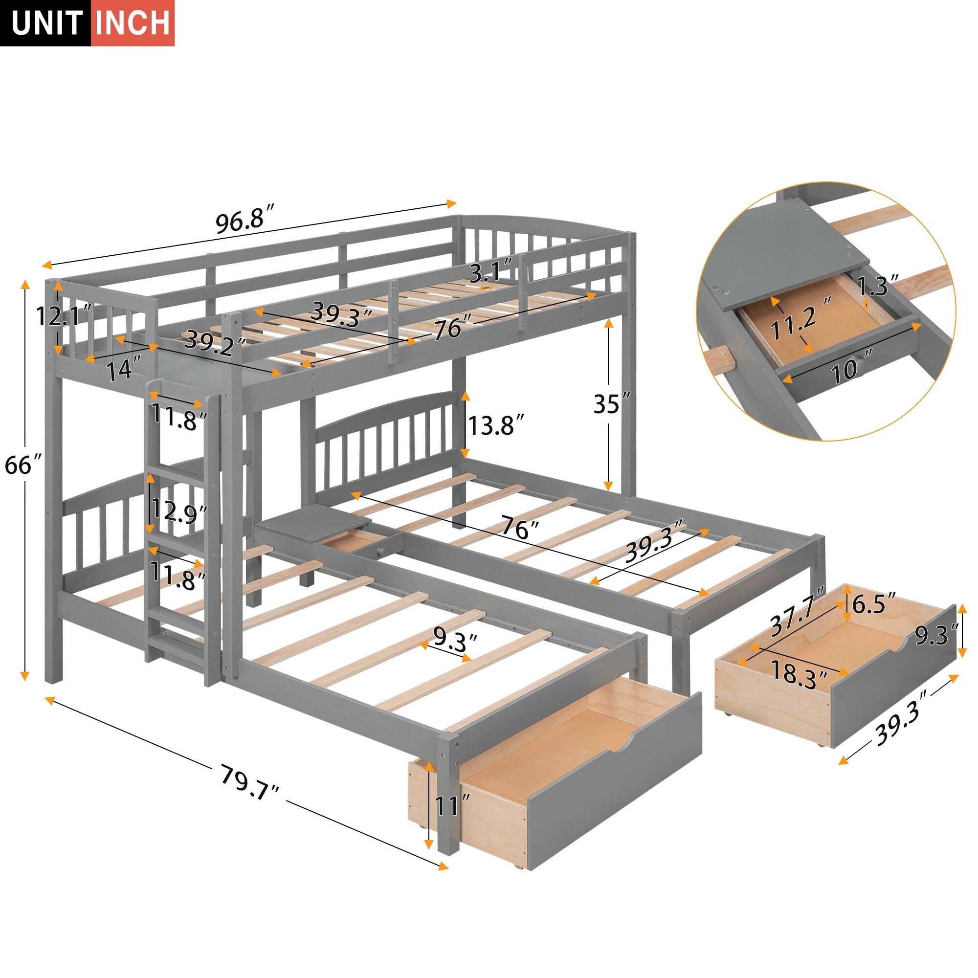 Yiekholo LL-W-0648AAE Bunk-Beds - View #8