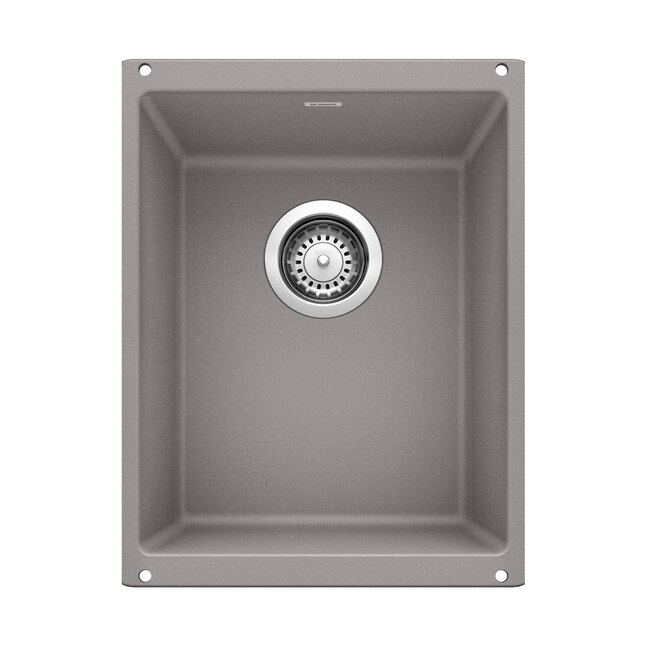 PRECIS Undermount Granite Composite 13.75 in. Single Bowl Bar Sink in Metallic Gray PRECIS Undermount Granite Composite 13.75 in. Single Bowl Bar Sink in Metallic Gray