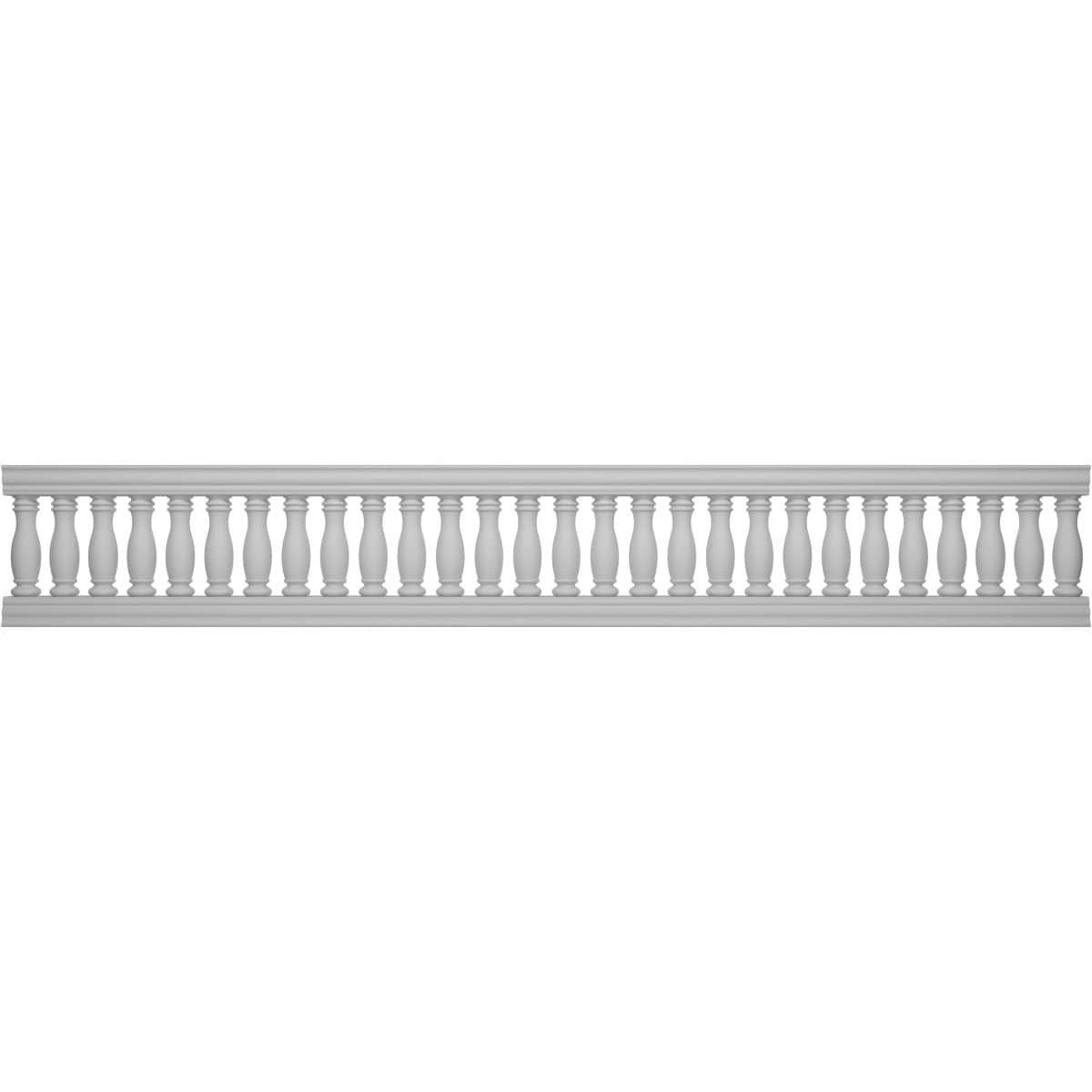 Ekena Millwork BALK32X192EMN FiberThane 16-Feet x 32-Inches Embassy Fiberglass Deck Rail Kit