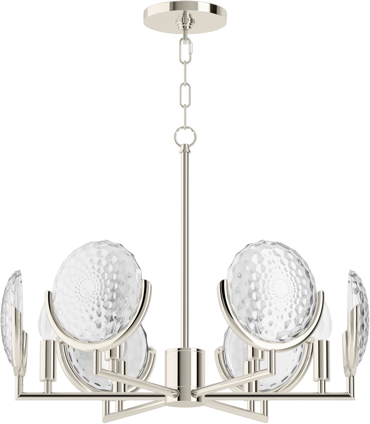KOHLER 29381-CH06B-SNL Arendela 6 -Light Polished Nickel Traditional For Use in Chandelier