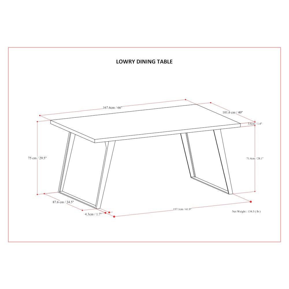 Simpli Home AXCLRY-DTR-WAL Dining-Tables - View #2